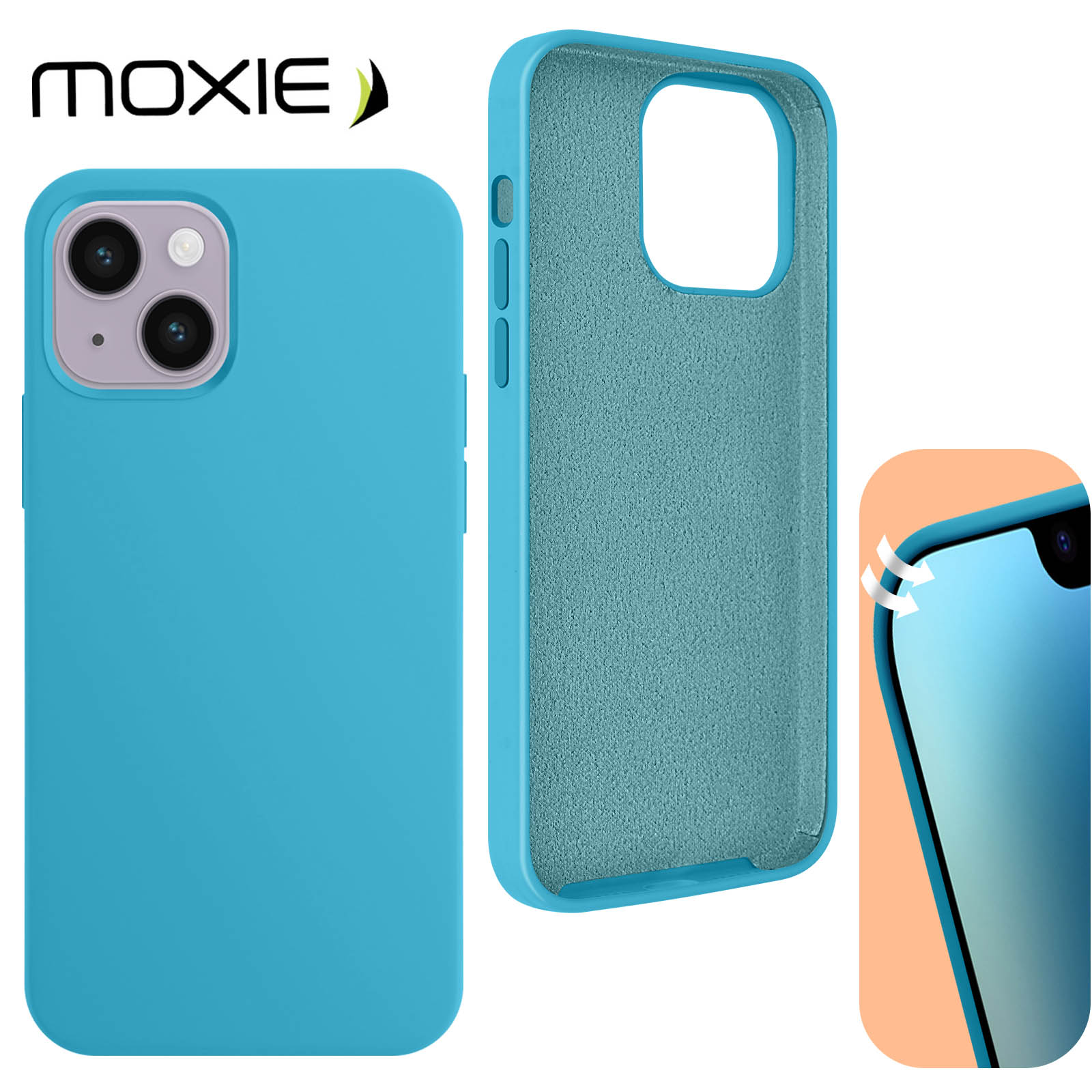 Coque et étui téléphone mobile Raptic Coque pour iPhone 14 Plus Clutch Shockproof 3M avec motif rayures Bleu