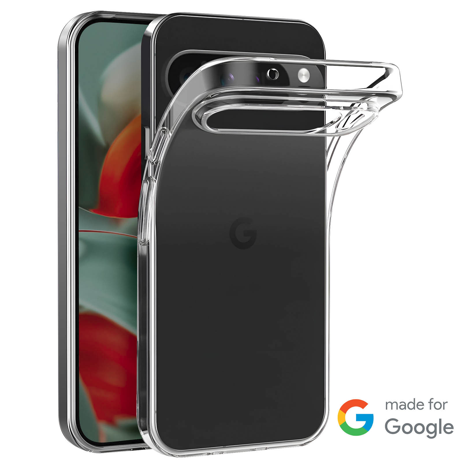 Foluu Custodia Per Google Pixel 9 Pro Fold 2024, Con Pellicola Protettiva Frontale Integrata, Pelle PU Ultra Sottile Custodia Protettiva Rigida In Policarbonato Durevole Per Google Pixel 9 Pro Fold - Foto 7