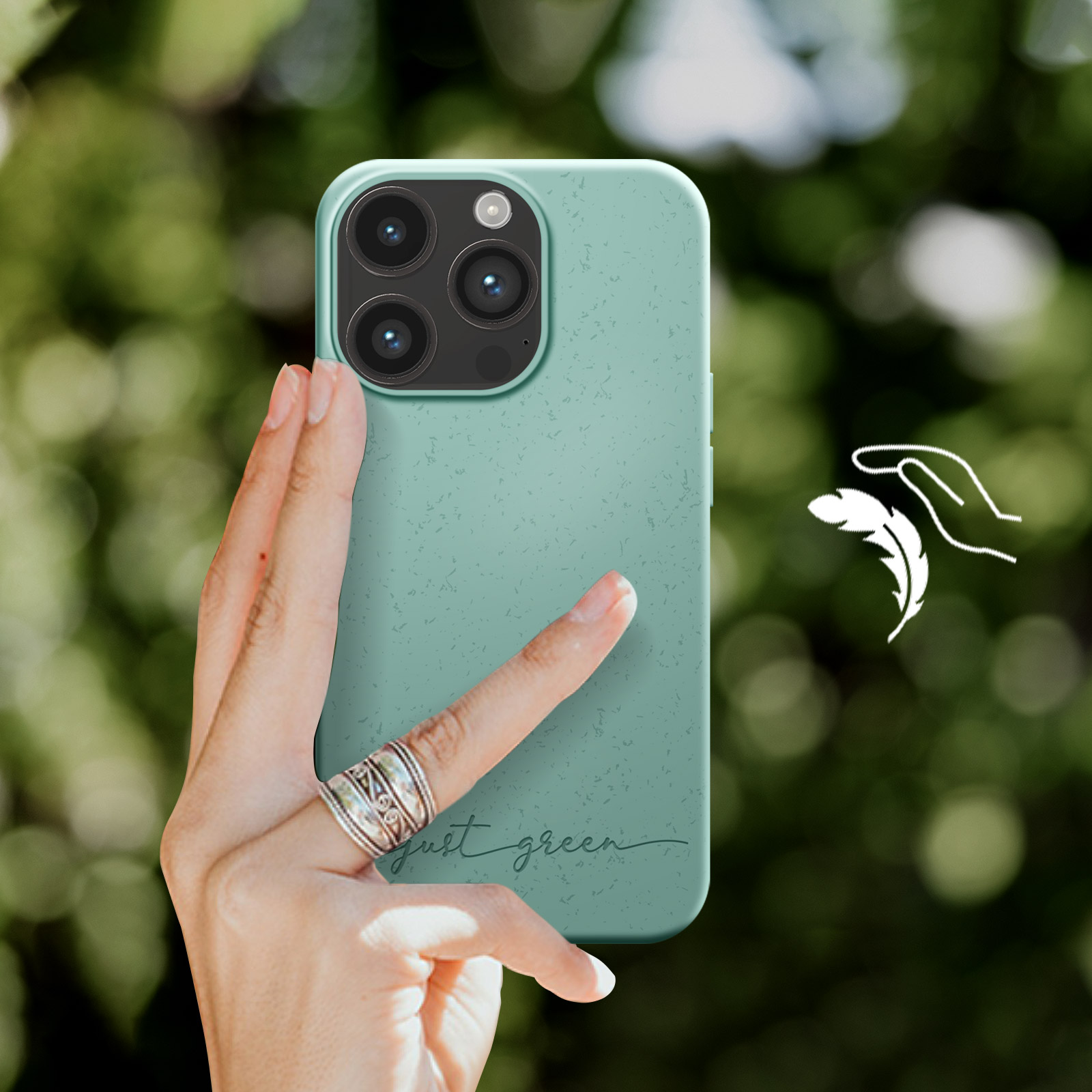 MyGadget Cover Per IPhone 14 Plus – Custodia In Silicone Morbido TPU, Antiurto E Antiscivolo, Colore Verde Oliva, Design Sottile