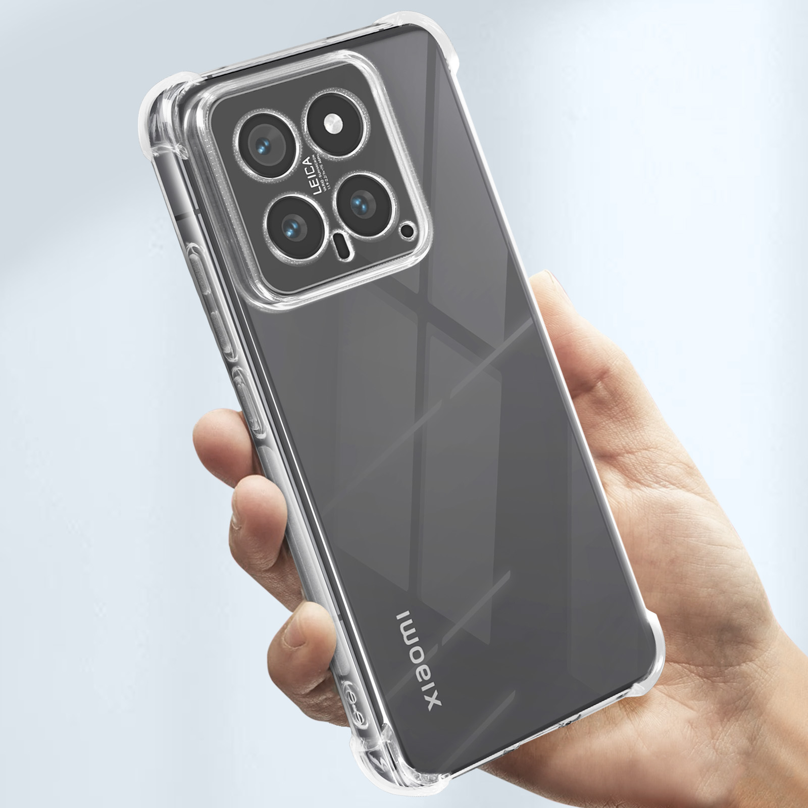 Custodia Personalizzata Per Xiaomi 14 Con Foto O Testo - Cover In Silicone Trasparente Antiurto - 2