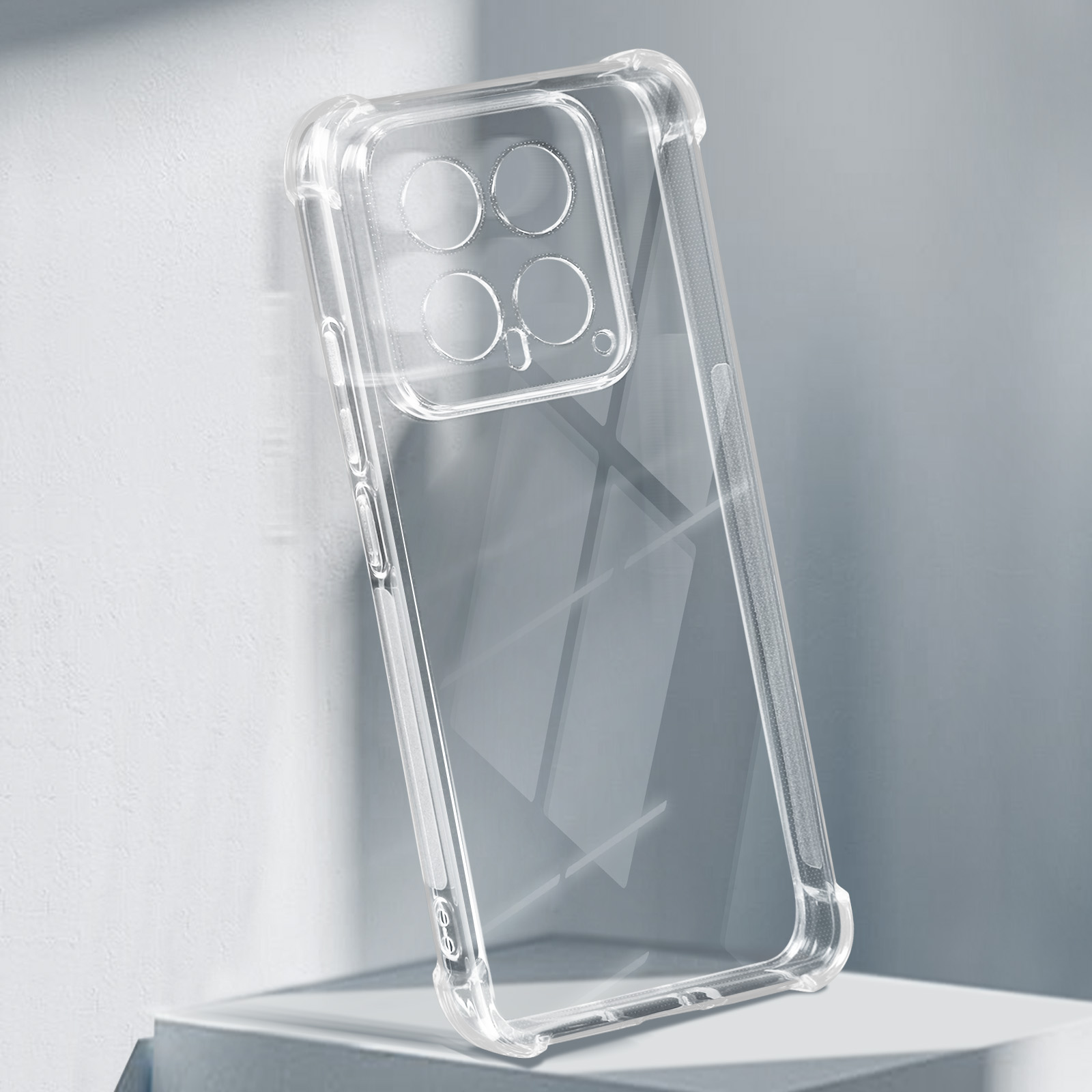 CAXKJE Trasparente Personalizzata Custodia per Xiaomi 14