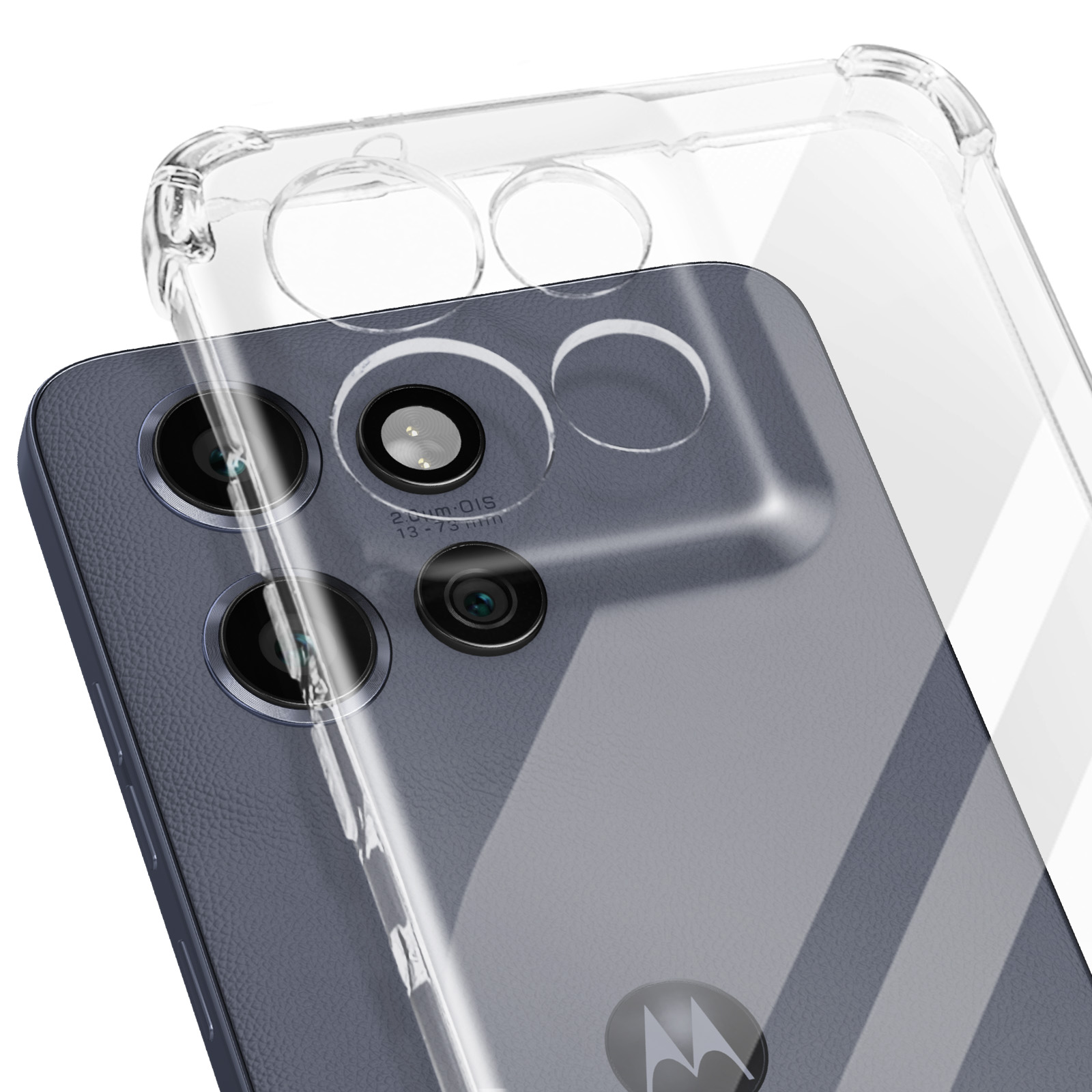 Moex Aero Custodia Trasparente Per Motorola Edge 40: Silicone Ultrasottile, Antigiallo, Antiurto (Trasparente)
