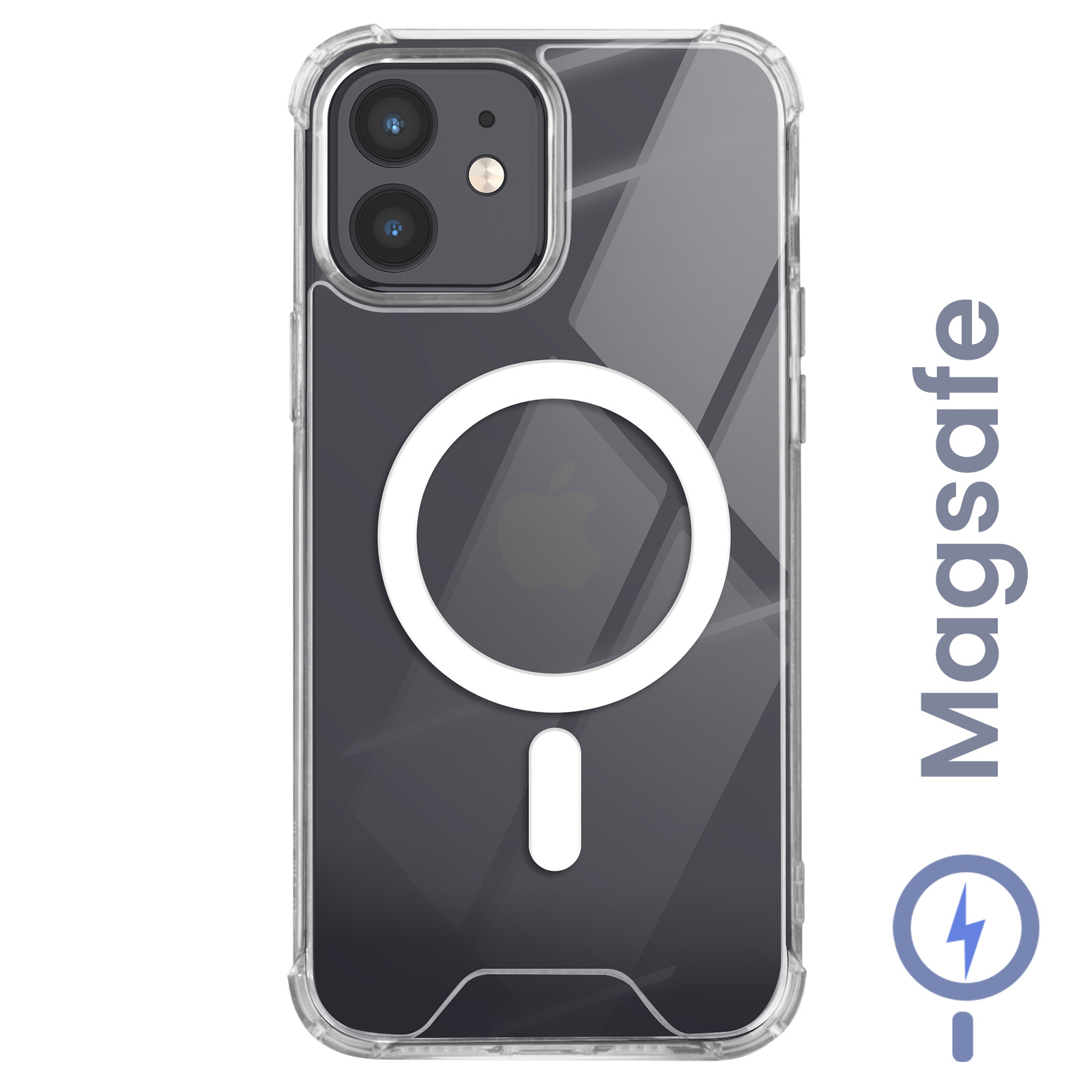 Coque Transparente Anti-Choc Avec Coins Renforcés Étui De