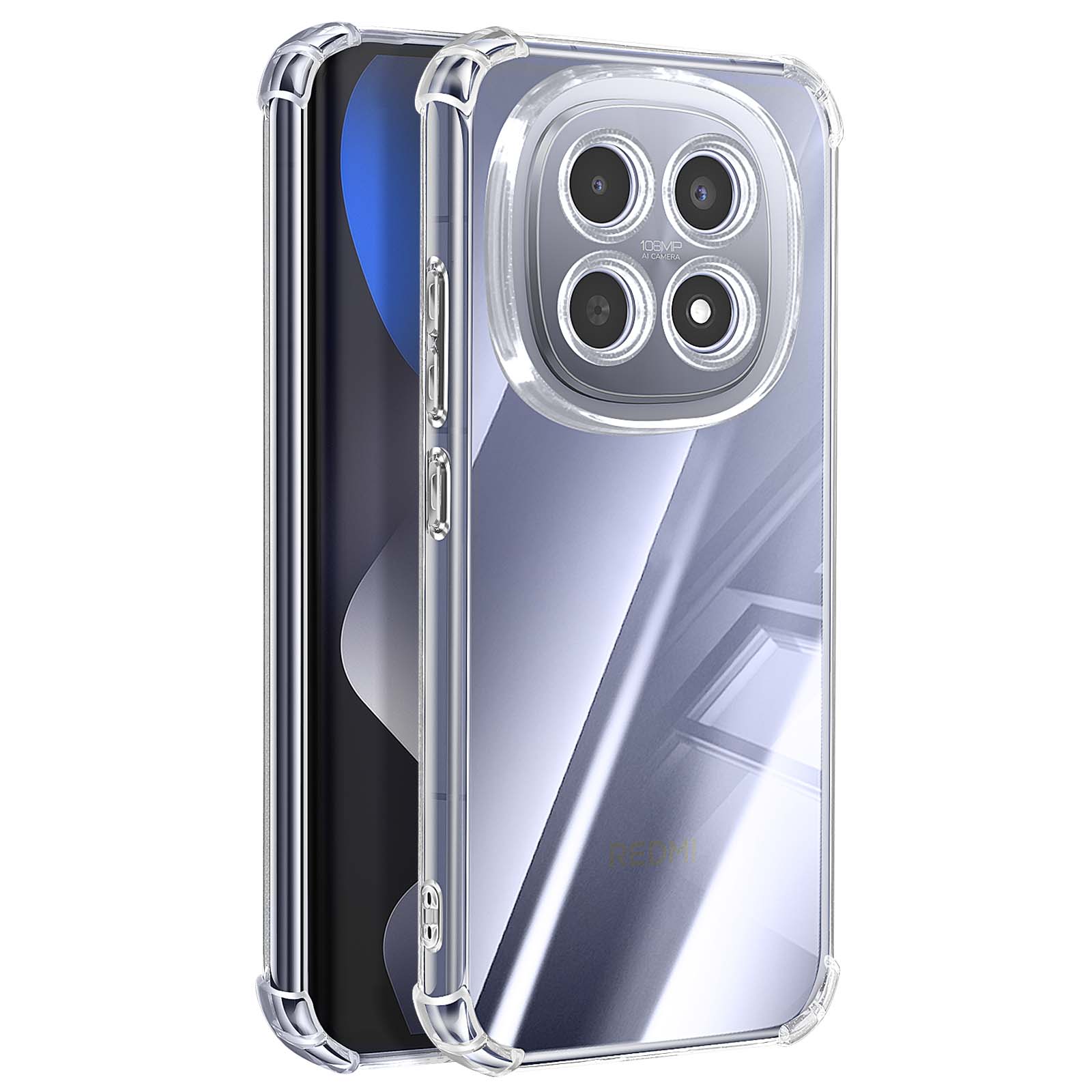 Custodia Trasparente Antiurto Per Xiaomi Redmi Note 15 4G/5G – Cover In TPU Morbido Con Angoli Rinforzati E Antingiallimento