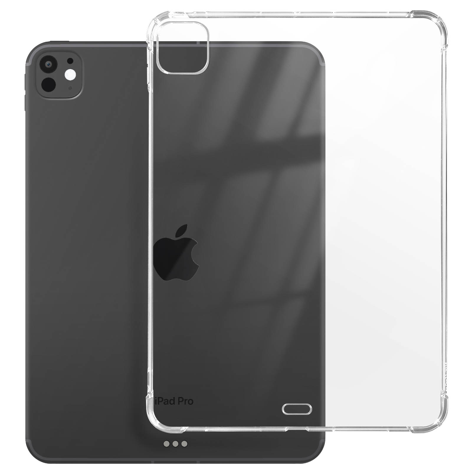Custodia TPU Trasparente Per IPad Air 13'' (2025 M3 / 2024 M2), Antiurto Con Angoli Rinforzati, Morbida