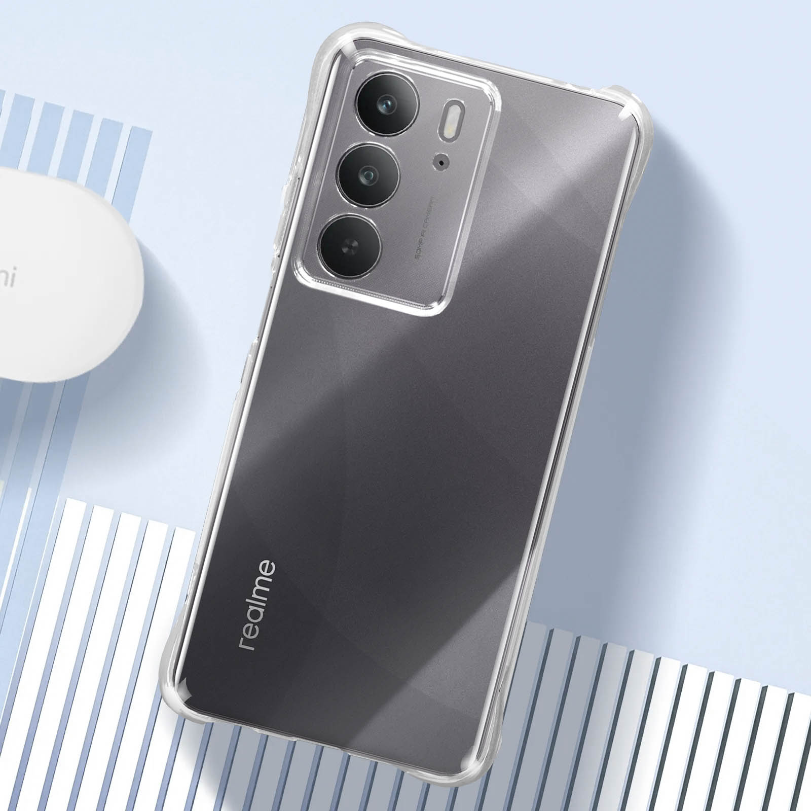 Custodia Antiurto Trasparente Per Realme C21 - TPU Morbido Con Angoli Rinforzati - 2