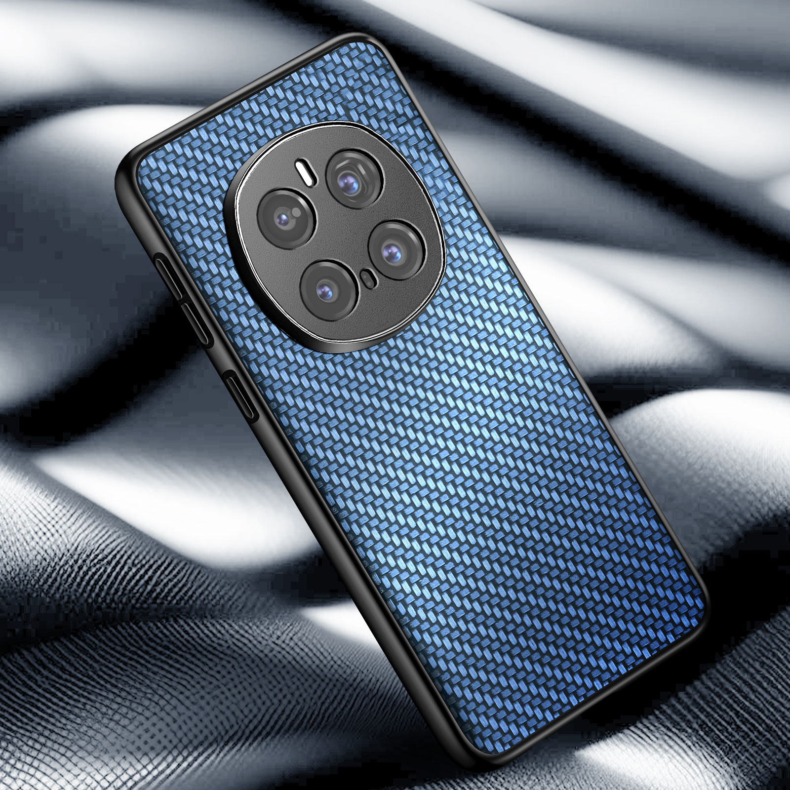 COODIO Custodia In Pelle Per Honor 7 | Cover A Libro Magnetica Con Portafoglio E Slot Per Carte, Funzione Stand, Blu Scuro/Rosso