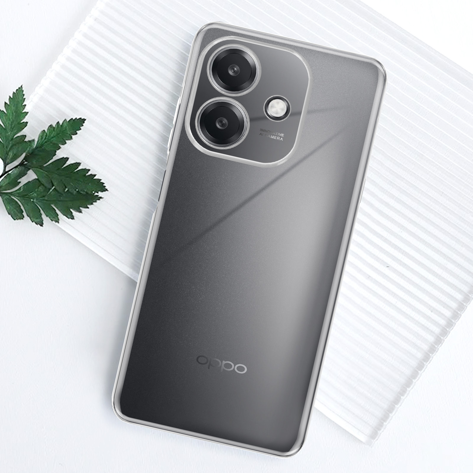 Cover Morbida Per OPPO A60 5G/A40M/A40 - 3 Pezzi Con Disegni Cuore, Silicone TPU Sottile E Antiurto