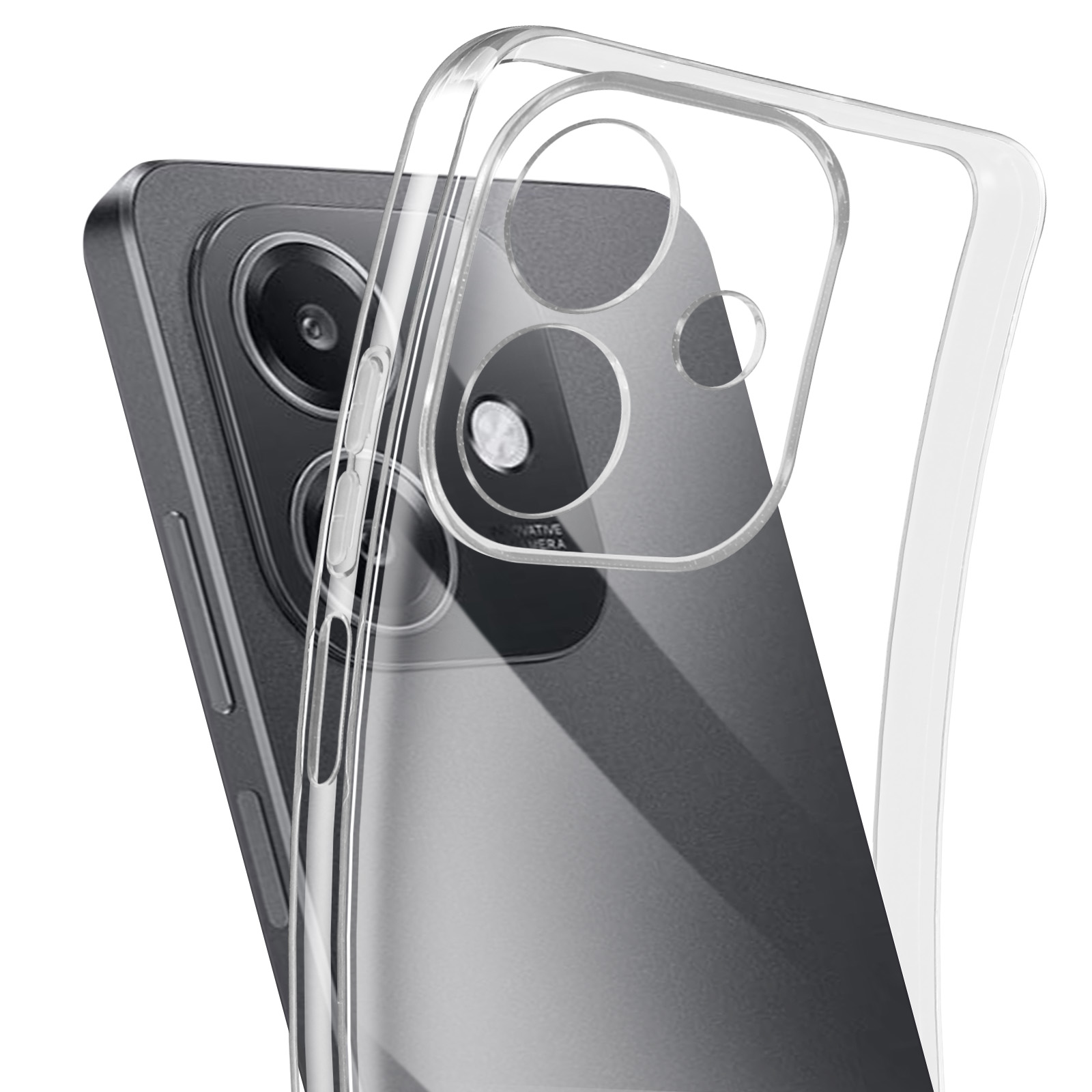 HAOYE Cover Per OPPO A40 4G - Custodia In TPU Placcata Rosa, Antiurto, Morbida E Sottile - 2