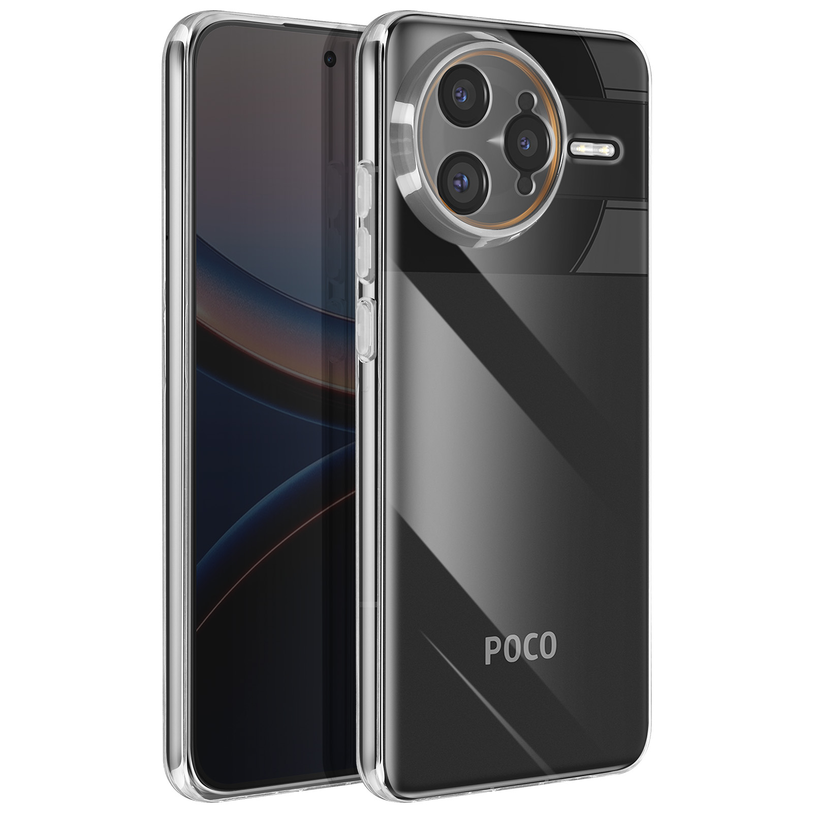 ILING Transparent Case For Xiaomi Poco F7 5G, 360 Degree Full Body