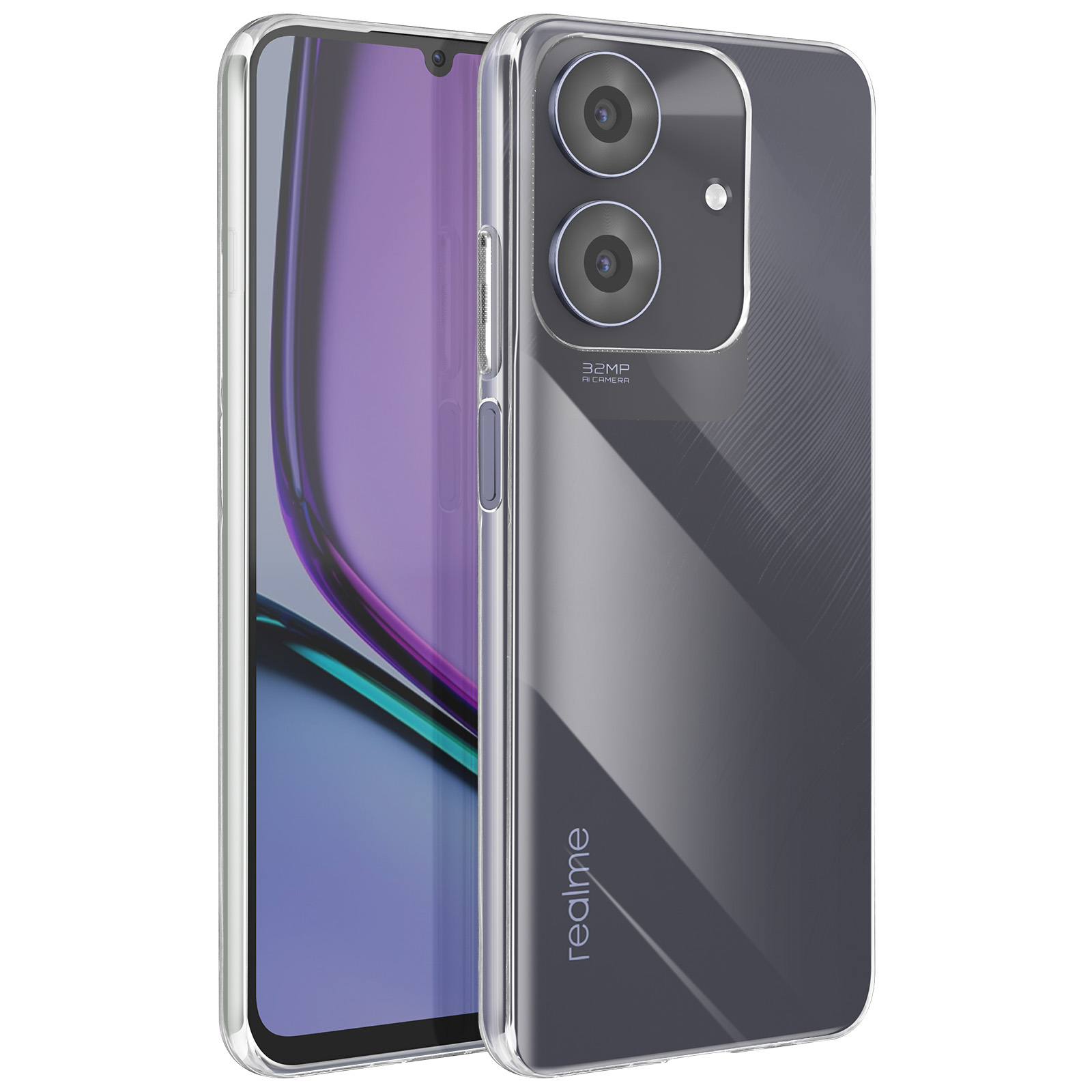 Cover Trasparente Realme Note 60 Silicone Ultra-Sottile 2mm - Italiano