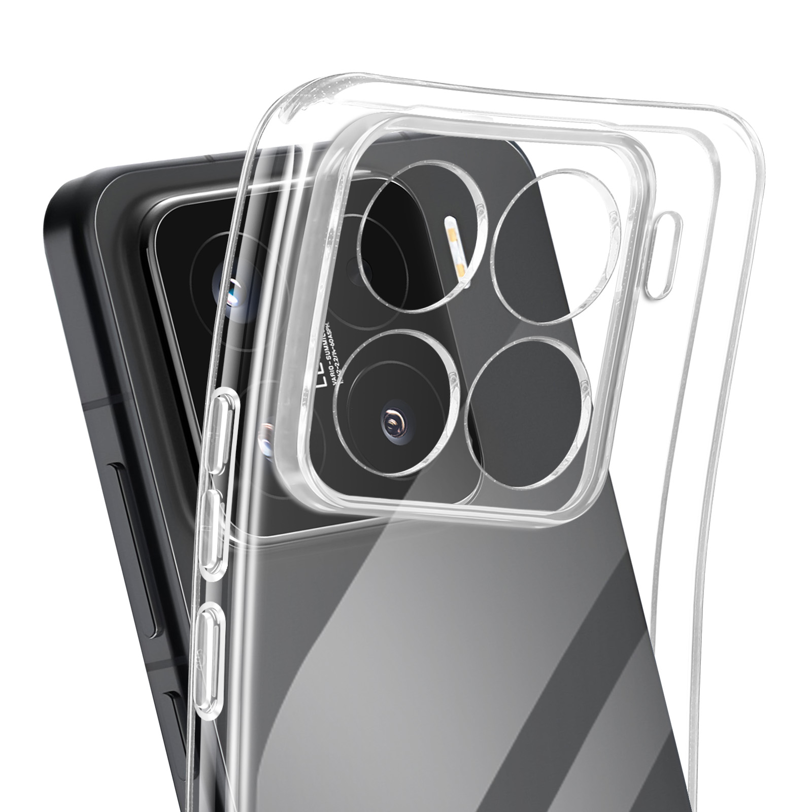 Coque Pour REDMI 12C - MASSILIA TECH - Souple - Transparent - 2 Vitres