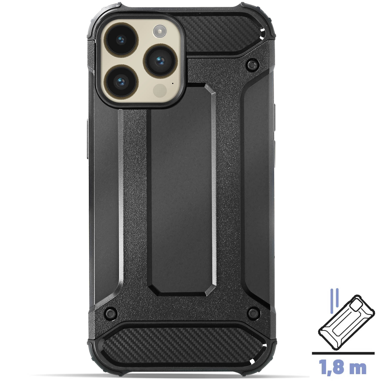 Verco Compatible Avec IPhone SE (1ère Génération) Et IPhone 5/5S Coque Arrière Mate Pour IPhone 5/5S/SE Coque De Protection En Silicone – Noir