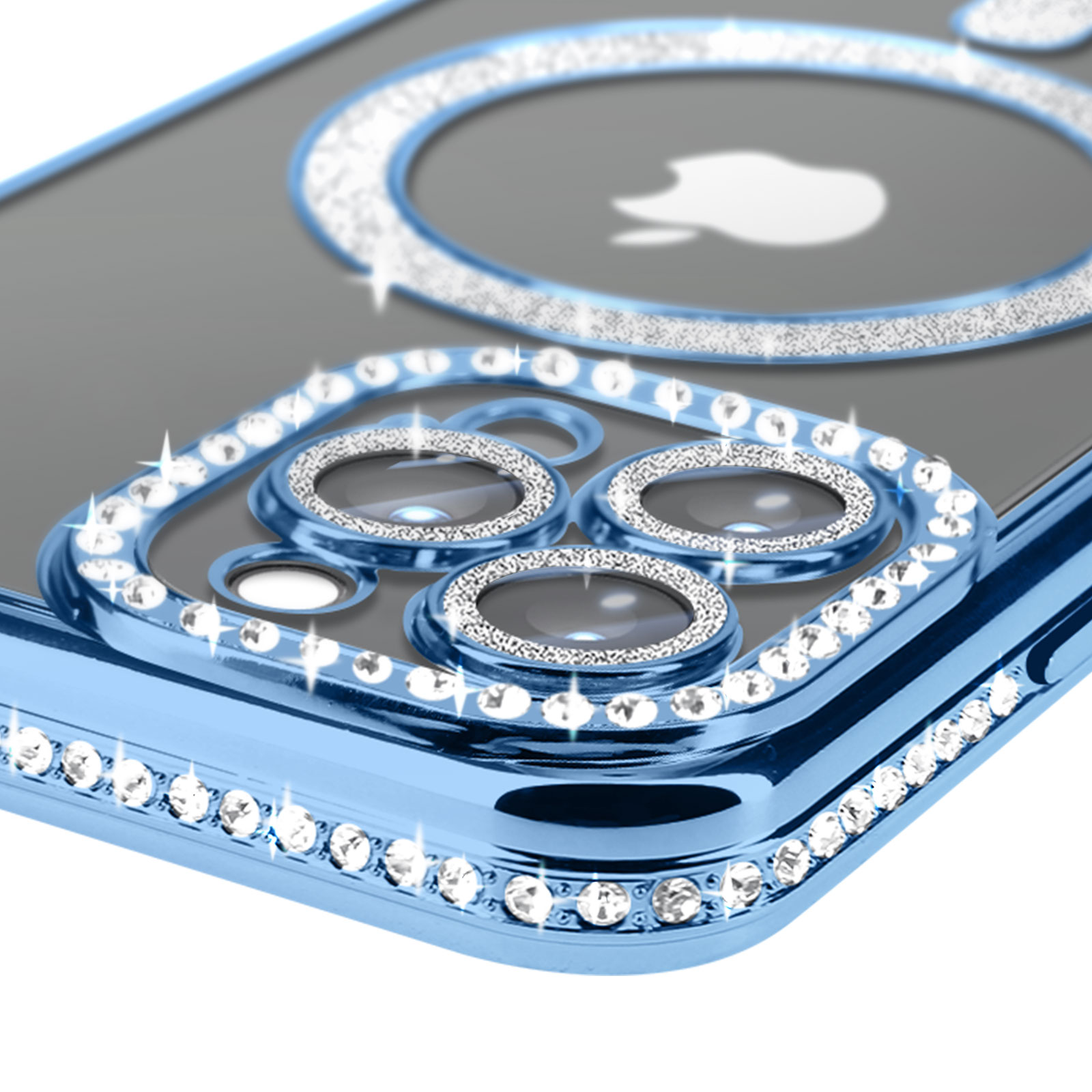 GOODVISH Custodia Magnetica Per IPhone 13 Pro Max – Viola Scuro Traslucido – Supporto Invisibile Integrato – Antiurto Con MagSafe - 2
