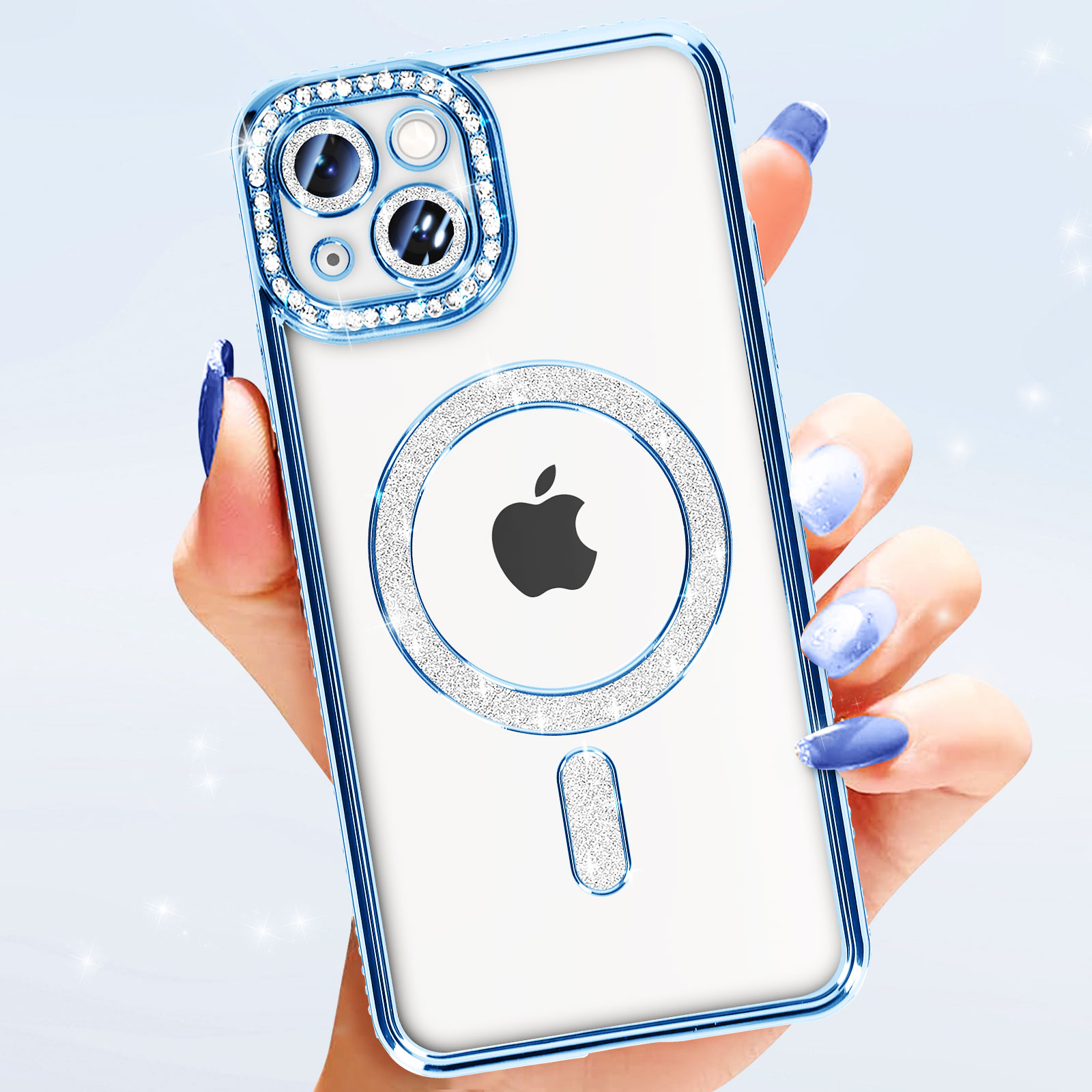 Cover Magnetica per iPhone 14 Pro con Cavalletto Compatibile con MagSafe Custodia con Supporto, Protezione Antiurto di Livello Militare Cellulare Case Traslucido Opaco Retro, Grigio