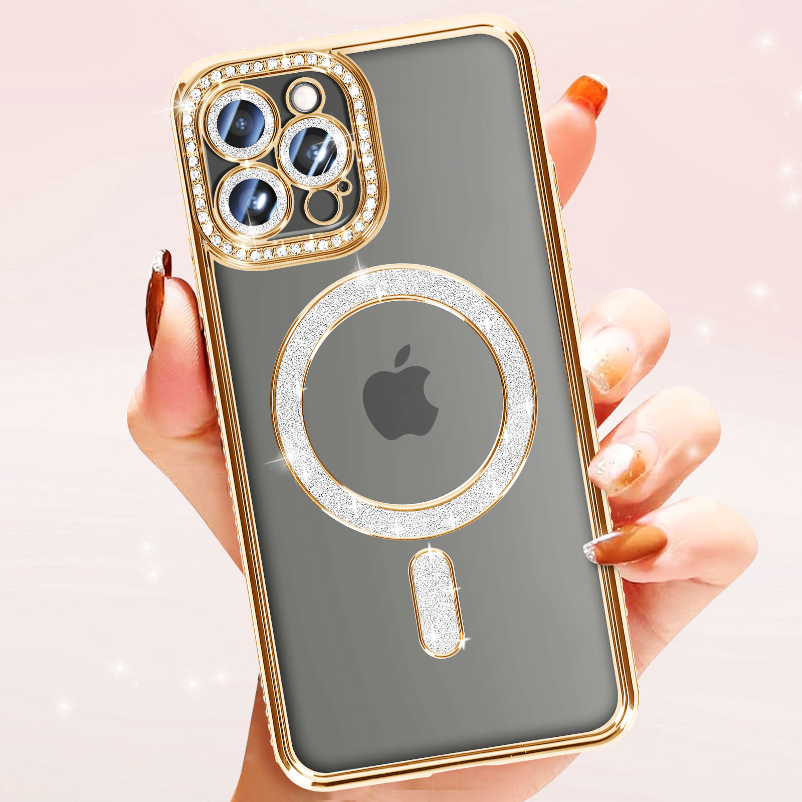 Custodia in pelle flip per iPhone 12 Pro Max con design a portafoglio con goffratura, porta