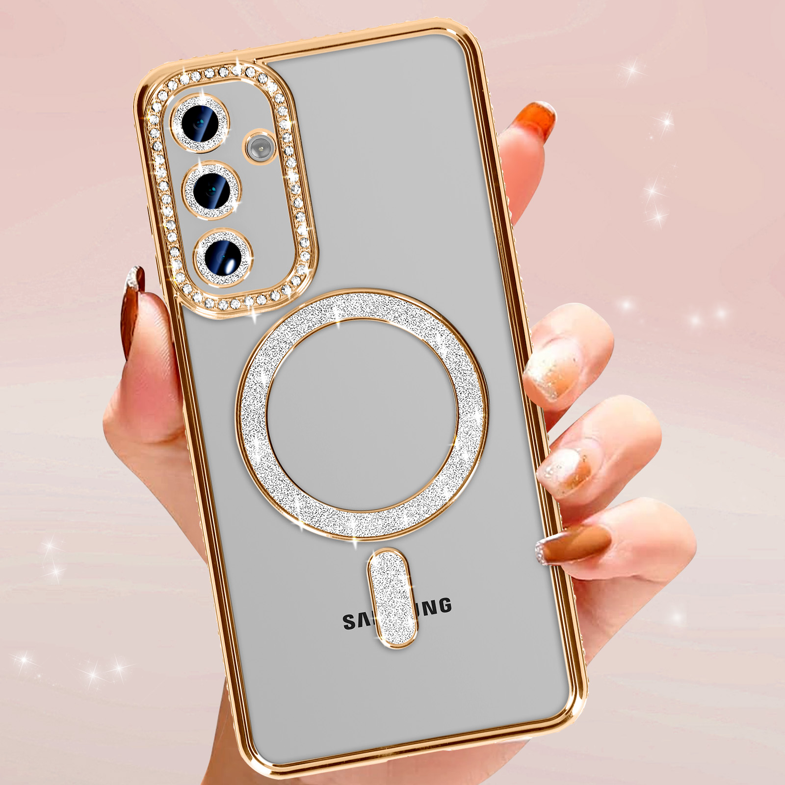 handyhlle samsung a 26 Samsung Galaxy A26 5G Flip Hlle Metallic  Klappcover mit Magnetverschluss
