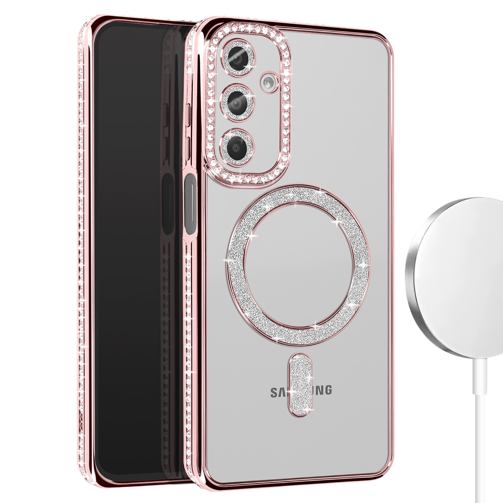 BEENTRYS Fiori Cover per Samsung Galaxy A16 5G / 4G Custodia,Bordi Curvi Ondulati Aesthetic Floreale Motivi Design Margherita Donne Ragazze Morbido Sottile Silicone TPU Antiurto Protettiva Cover-Viola