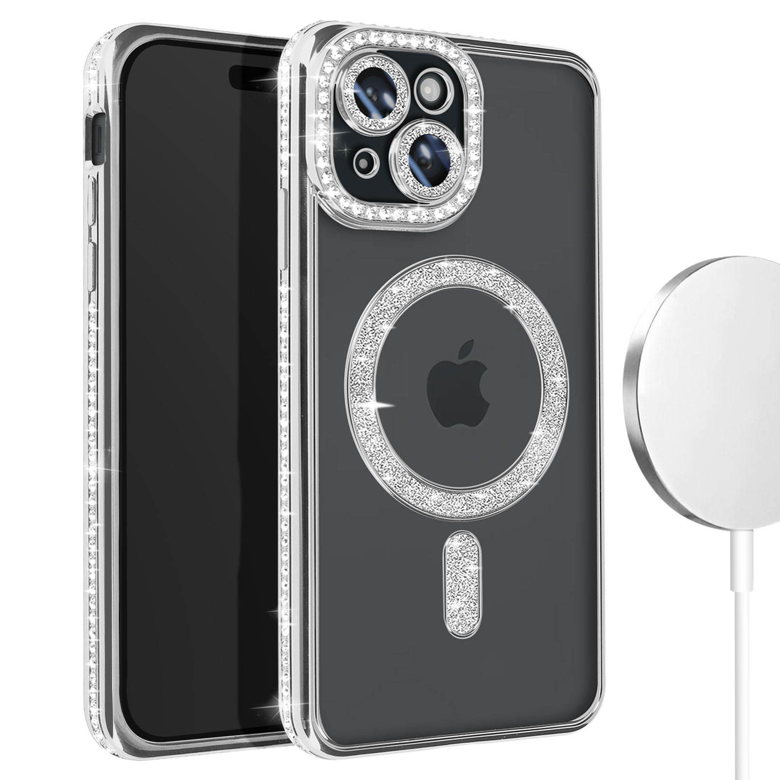 Verco Custodia a libro per iPhone 15, custodia a libro per iPhone 15, colore: blu