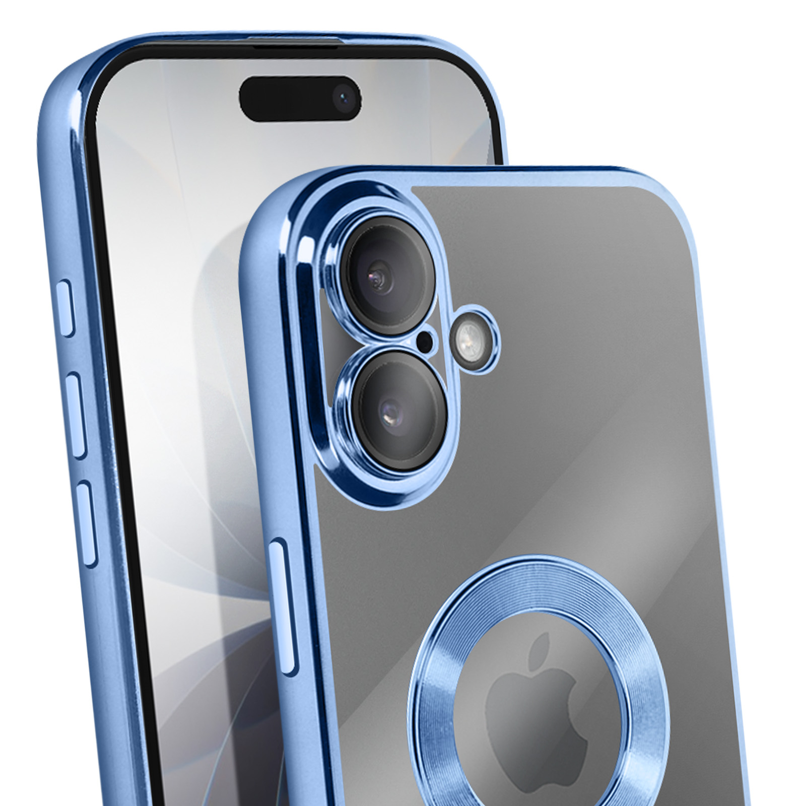 Coque Souple Avizar Pour IPhone 17 - Silicone Avec Contour Chromé - Couleur Noire - Neuf En Boîte
