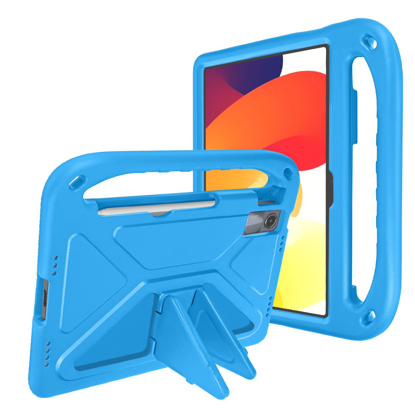 Coque Enfant Silicone Avec Support Pour Xiaomi Redmi Pad SE 11 Pouces - Housse Protection Léger Colorée Stand Intégré