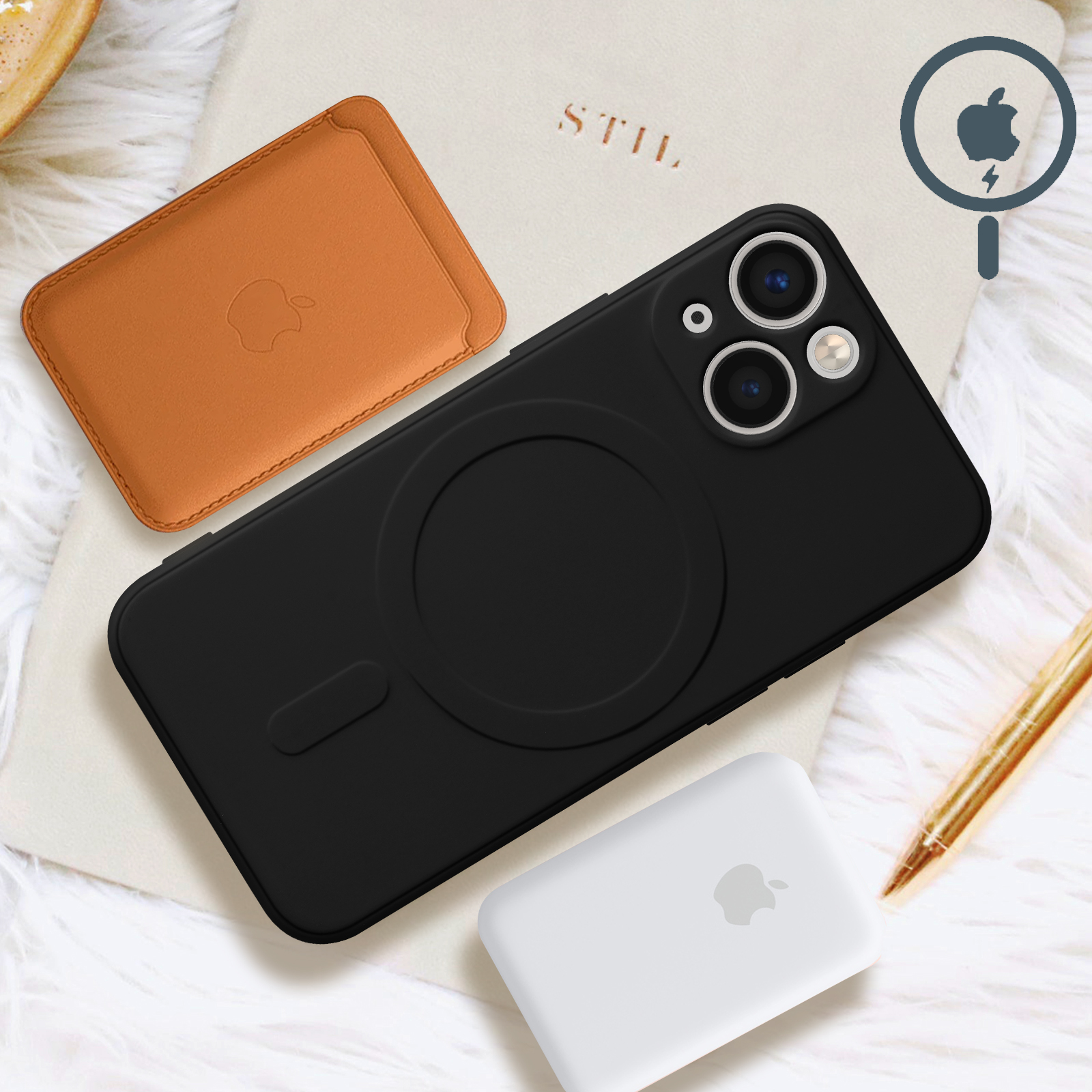 KetteTech Coque Magnétique pour iPhone 13, Compatible avec MagSafe Étui