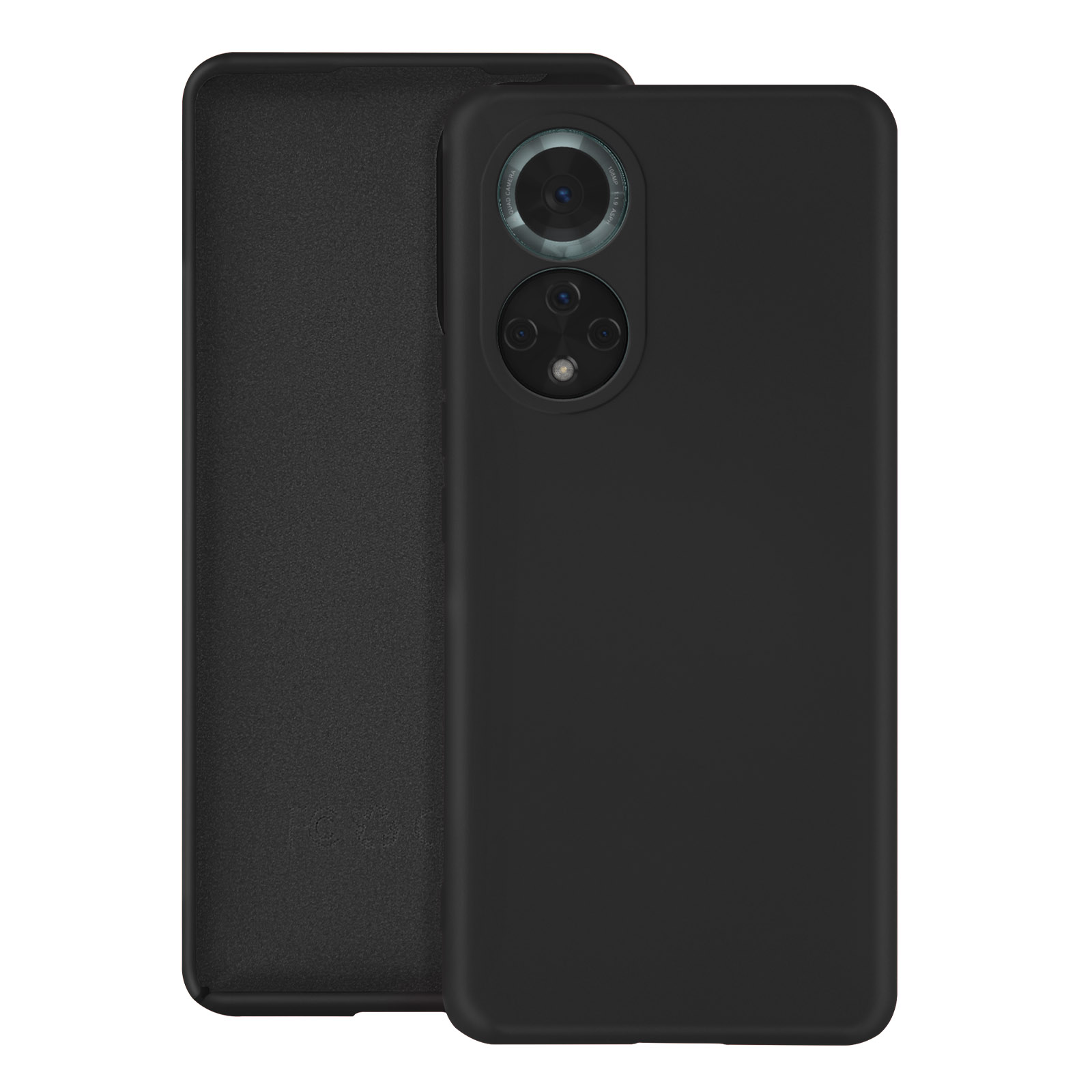 Cover per Huawei Nova 9 e Honor 50, in Silicone Semi-rigido Soft-touch - Nera - Italiano