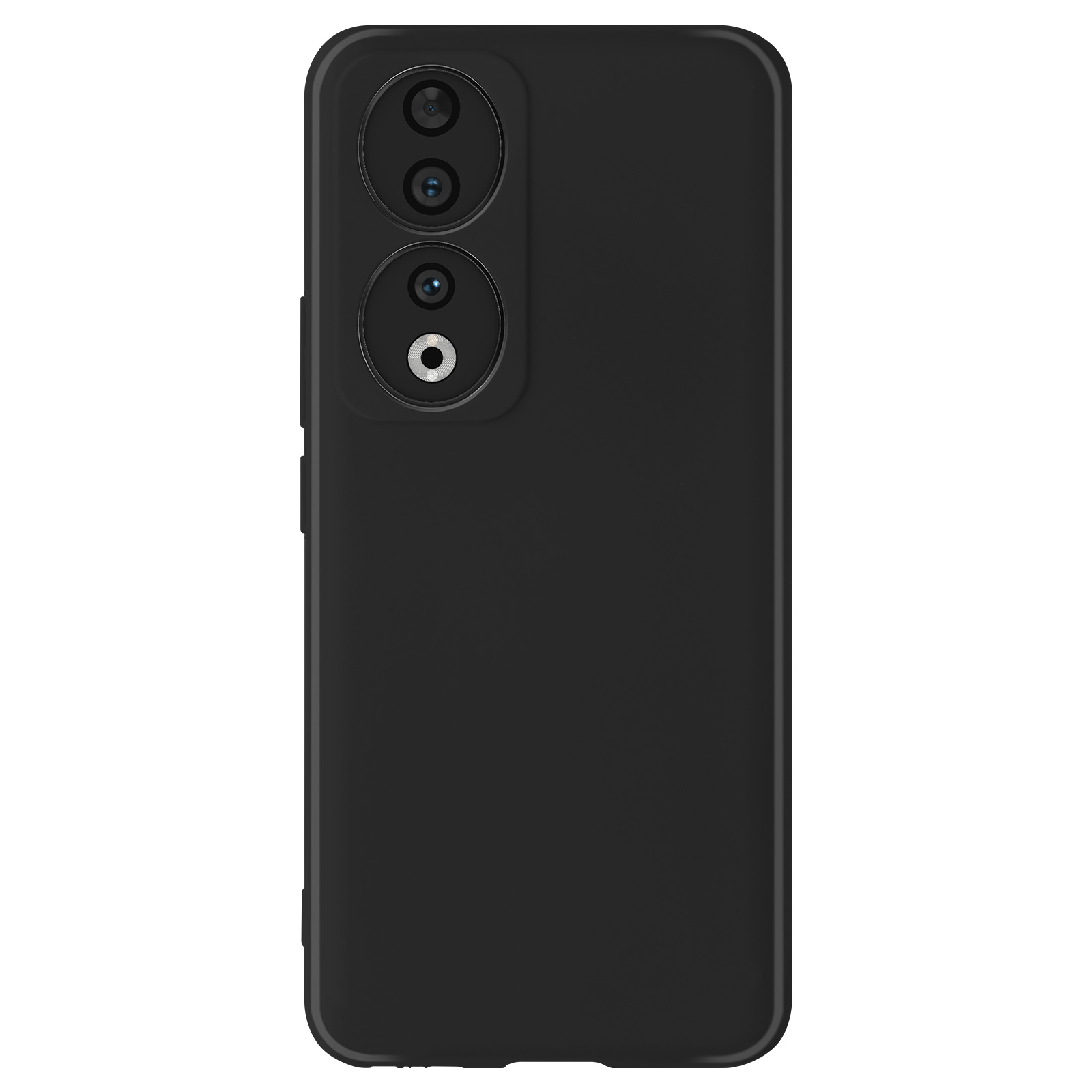 Custodia JIAFEI Per Honor 90 5G – Cover In Silicone TPU Con Bordo Dorato, Design Sottile, Antiurto, Antigraffio, Colore Nero - 4