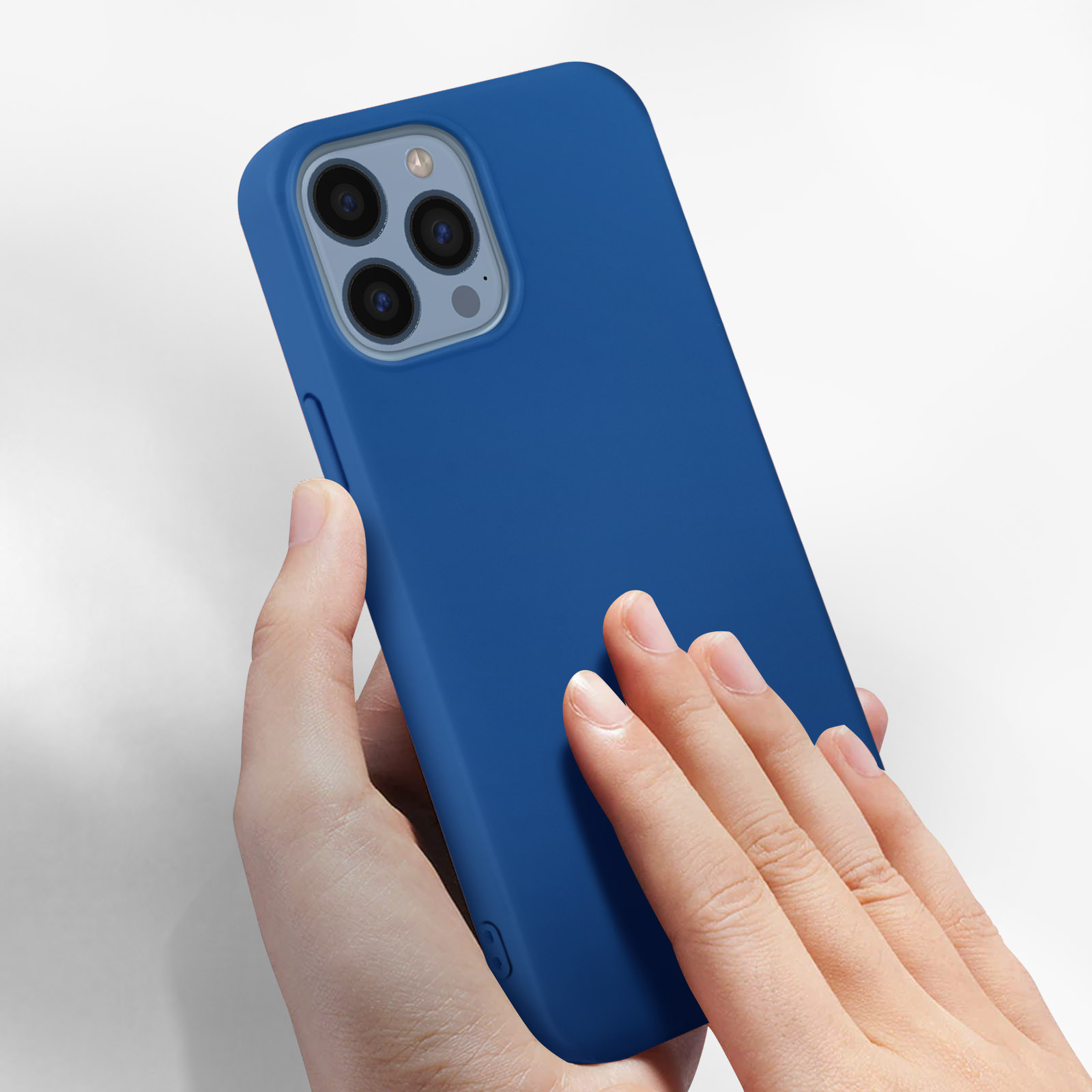 UEEBAI Cover per iPhone 13 PRO 6.1 inch, Custodia Trasparente per Antiurto, Sottile Morbida in Silicone TPU Protettiva Case, Curly Wave Frame TPU