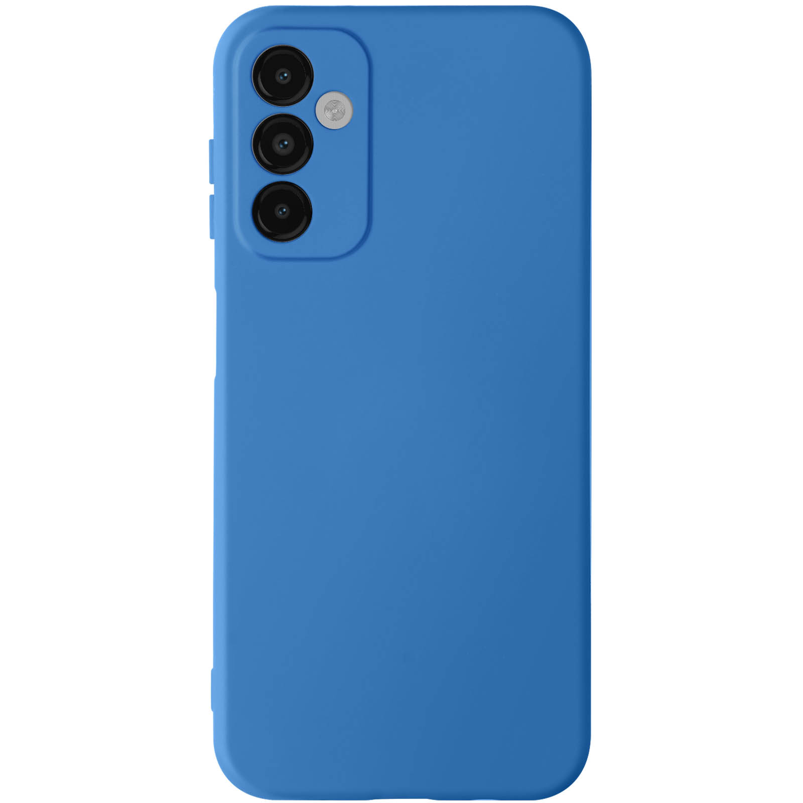 Fast Cover Silikon Handyhlle fr Samsung Galaxy A14 5G und A14 4G,  Schutzhlle mit Soft-Touch Design  Blau - German