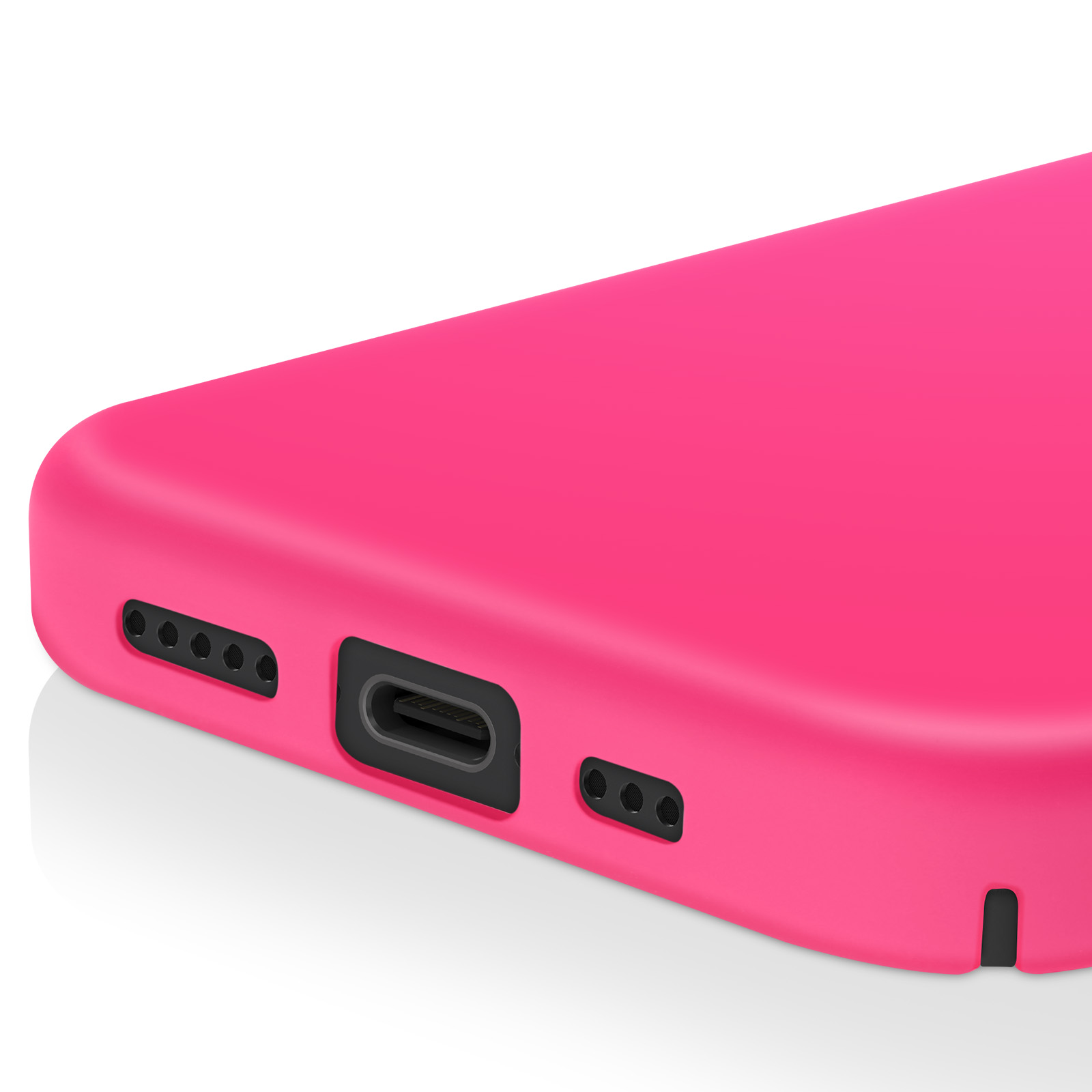 WXX Coque Silicone Pour IPhone 16 (6,1 Pouces) – Fine, Douce & Anti-Rayures – Noir