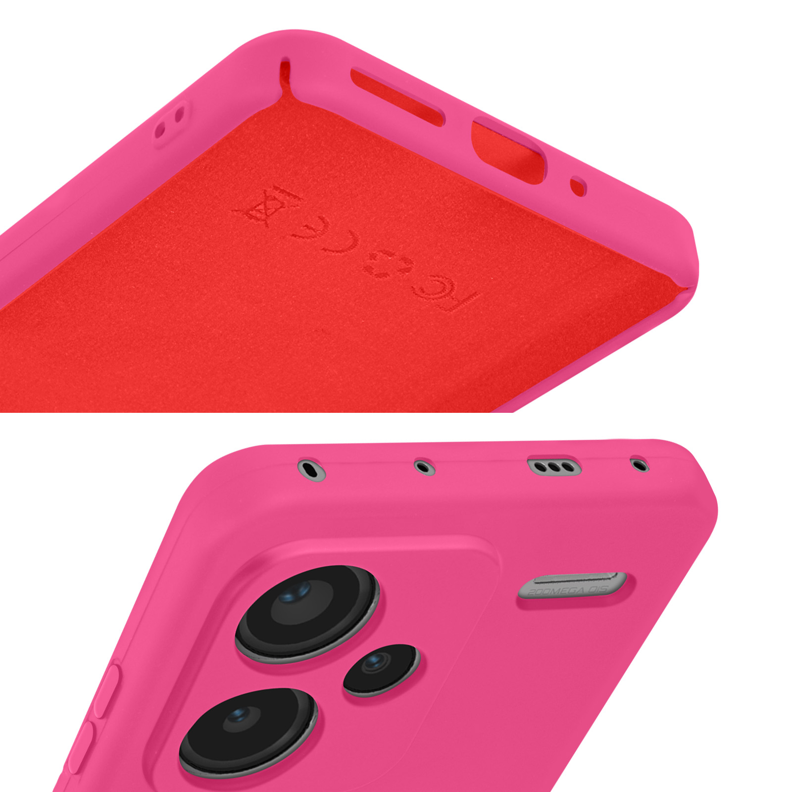 MOJIA Cover Per Xiaomi Redmi Note 13 PRO+ 5G - Custodia Carina Con Effetto 3D Morbida Silicone Antiurto - Modello 8101 - 3