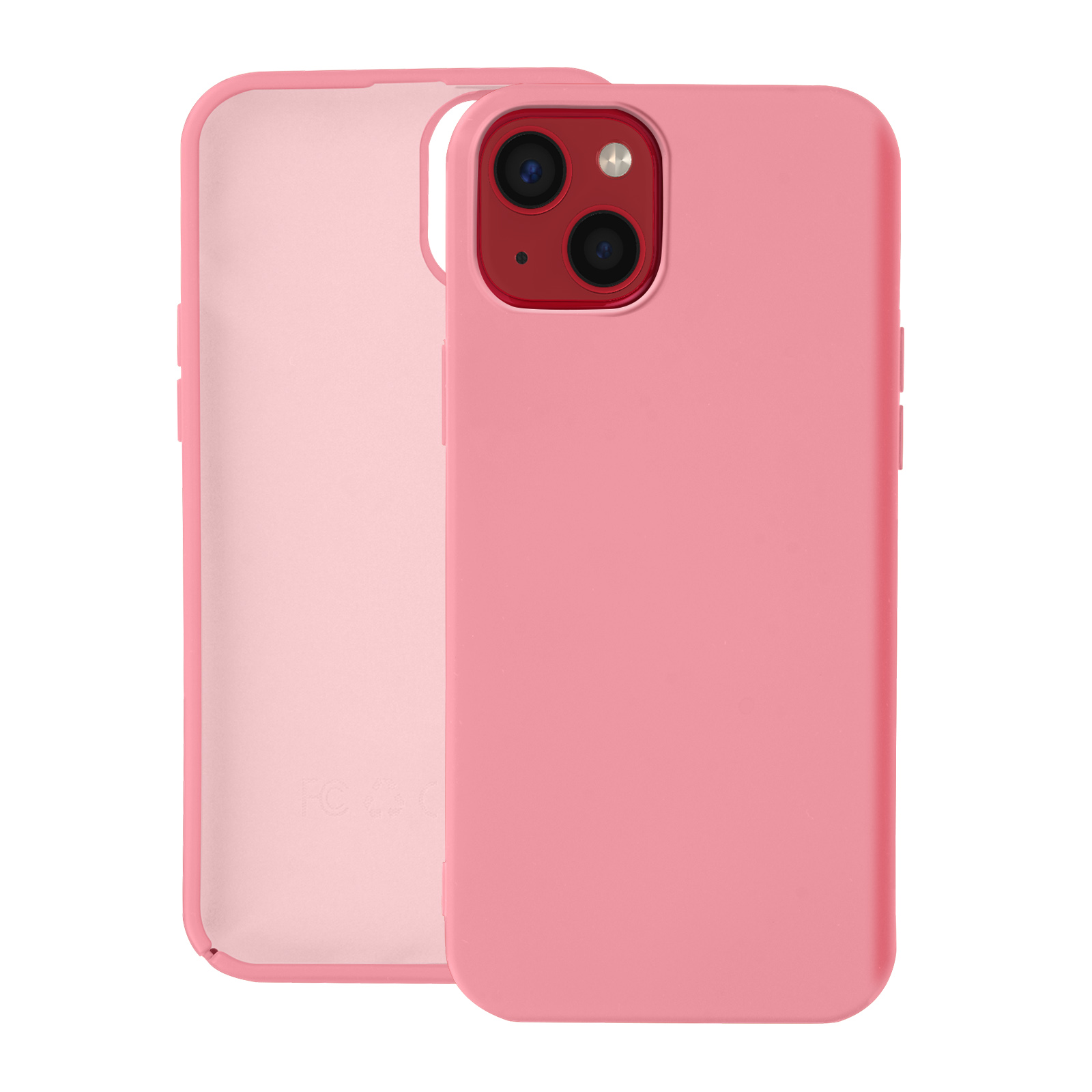 Halbsteife Silikon Handyhlle fr Apple iPhone 13 Mini, Schutzhlle mit  Soft-Touch Design  Rosa - German