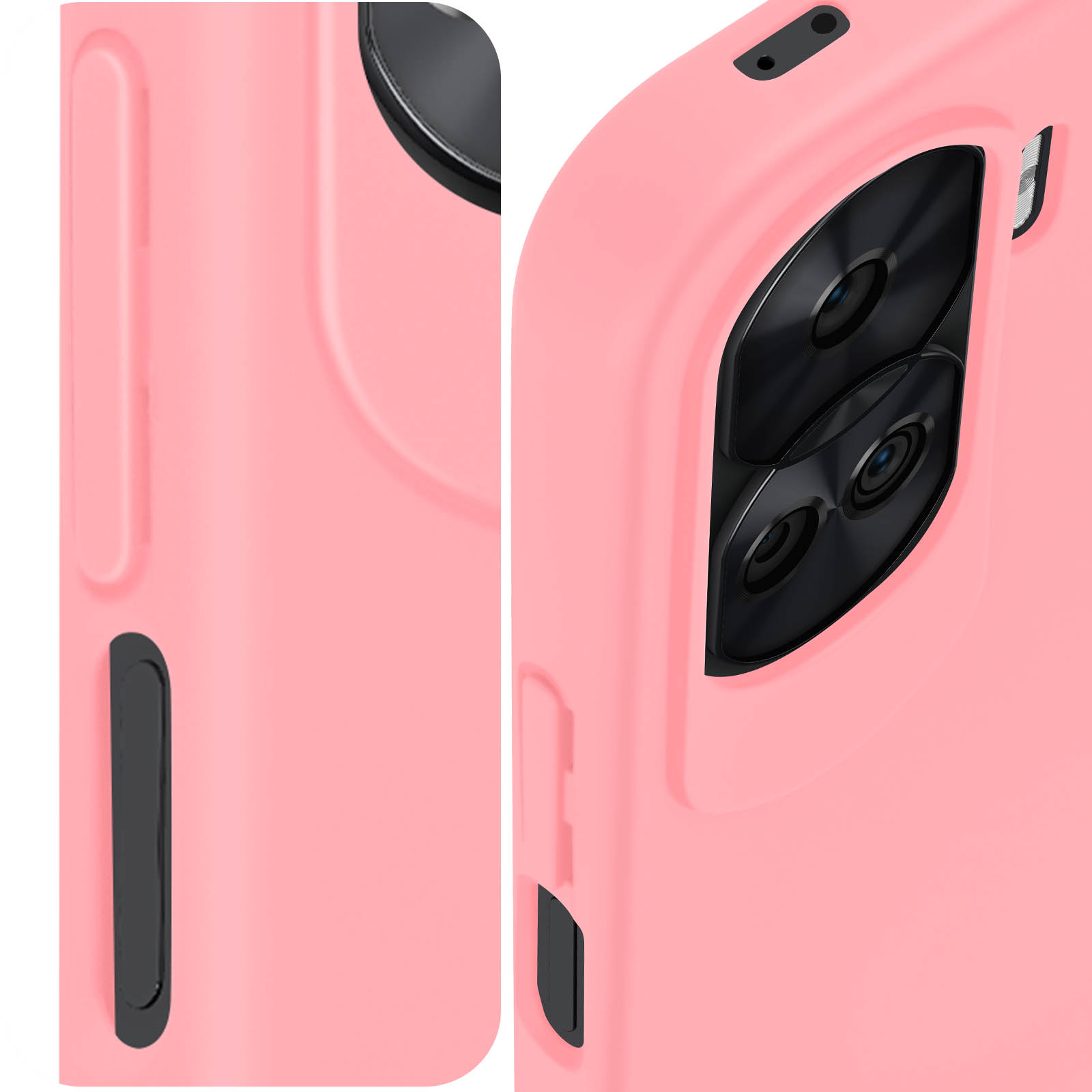 Cover Honor 90 Sfumata TPU - Custodia Morbida Antigraffio, Colori Rosa/Verde, Protezione Antiurto Con Cornice Rialzata