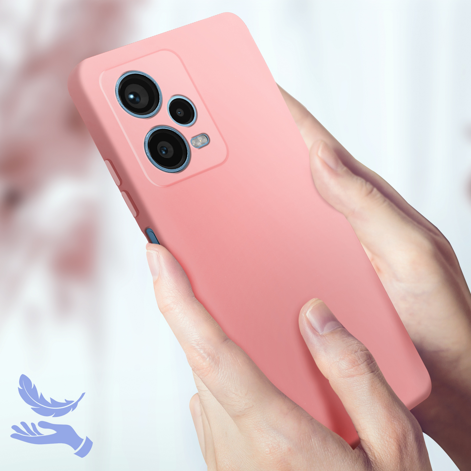 Cover Pendenza Colorato per Xiaomi Redmi 12 4G, Custodia Traslucido