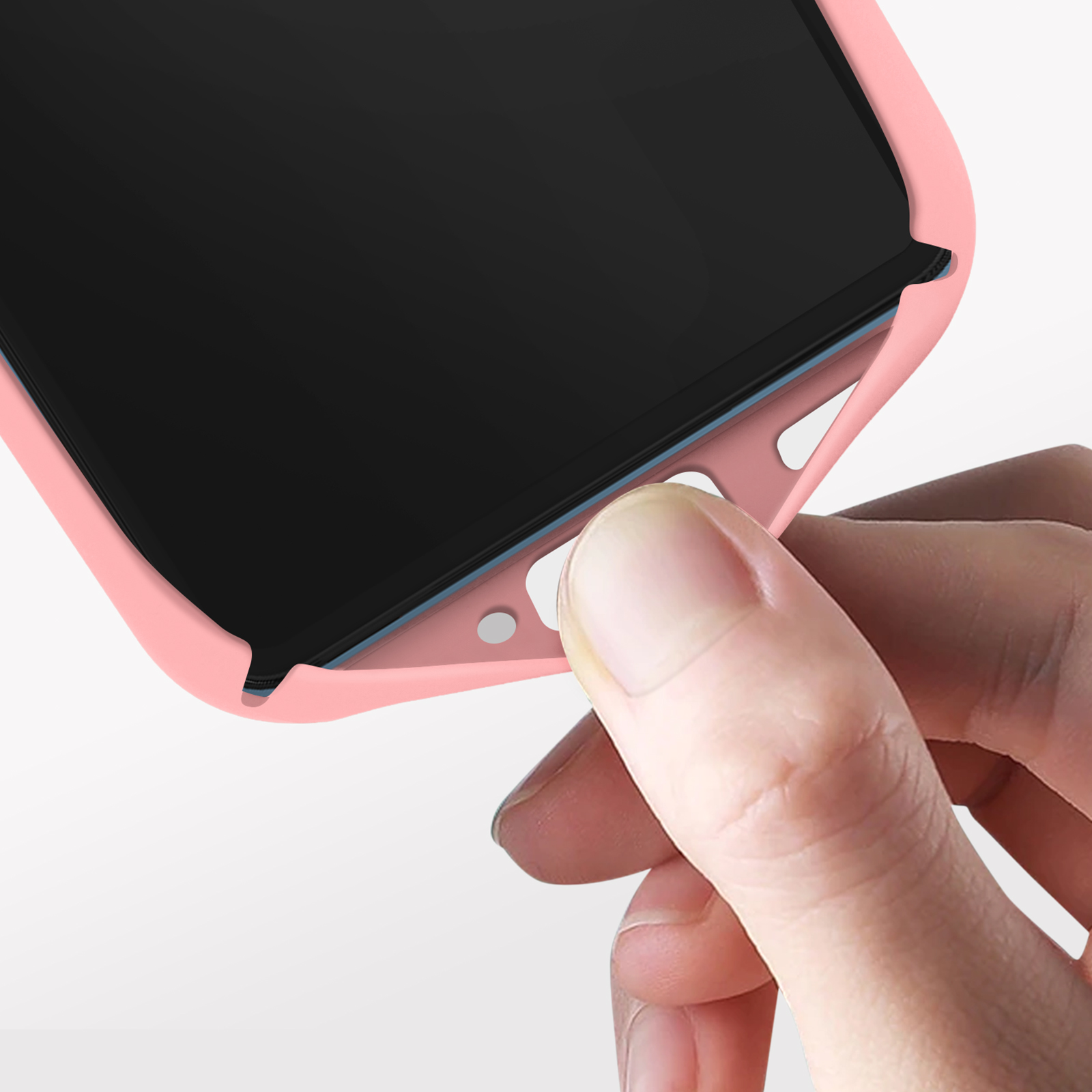 COMAKU Cover Pendenza Colorato per Xiaomi Redmi 12 4G, Custodia Traslucido Silicone TPU con Antiurto Bumper, or rose