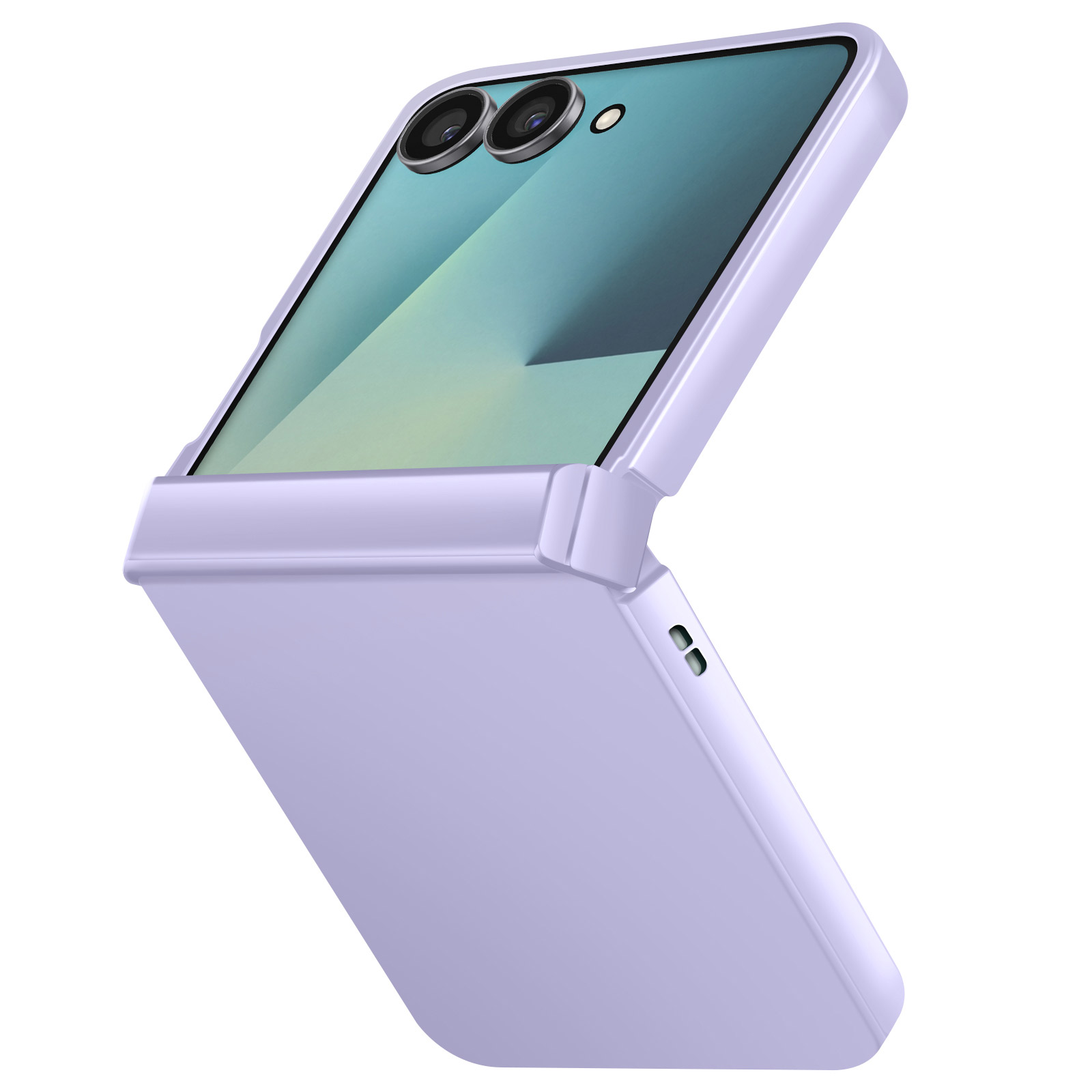 Custodia Flip Con Finestra E Slot Per Carte In Pelle PU Per Asus ZenFone 7 ZS670KS - Viola