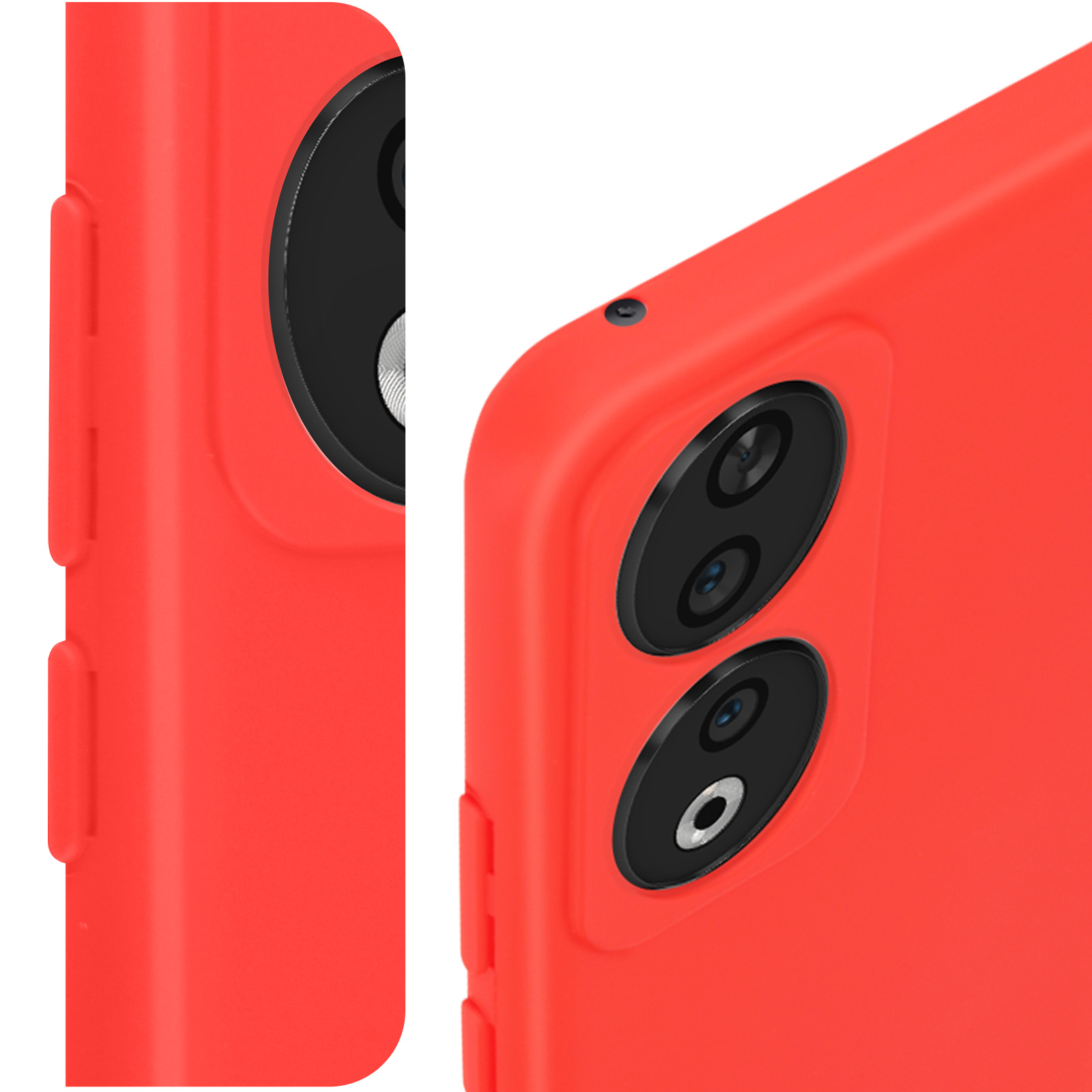 Custodia Cover Con Funzione Stand Per Honor 90 – Portafoglio In Pelle PU Con Chiusura Magnetica E Slot Per Carte, Rosso
