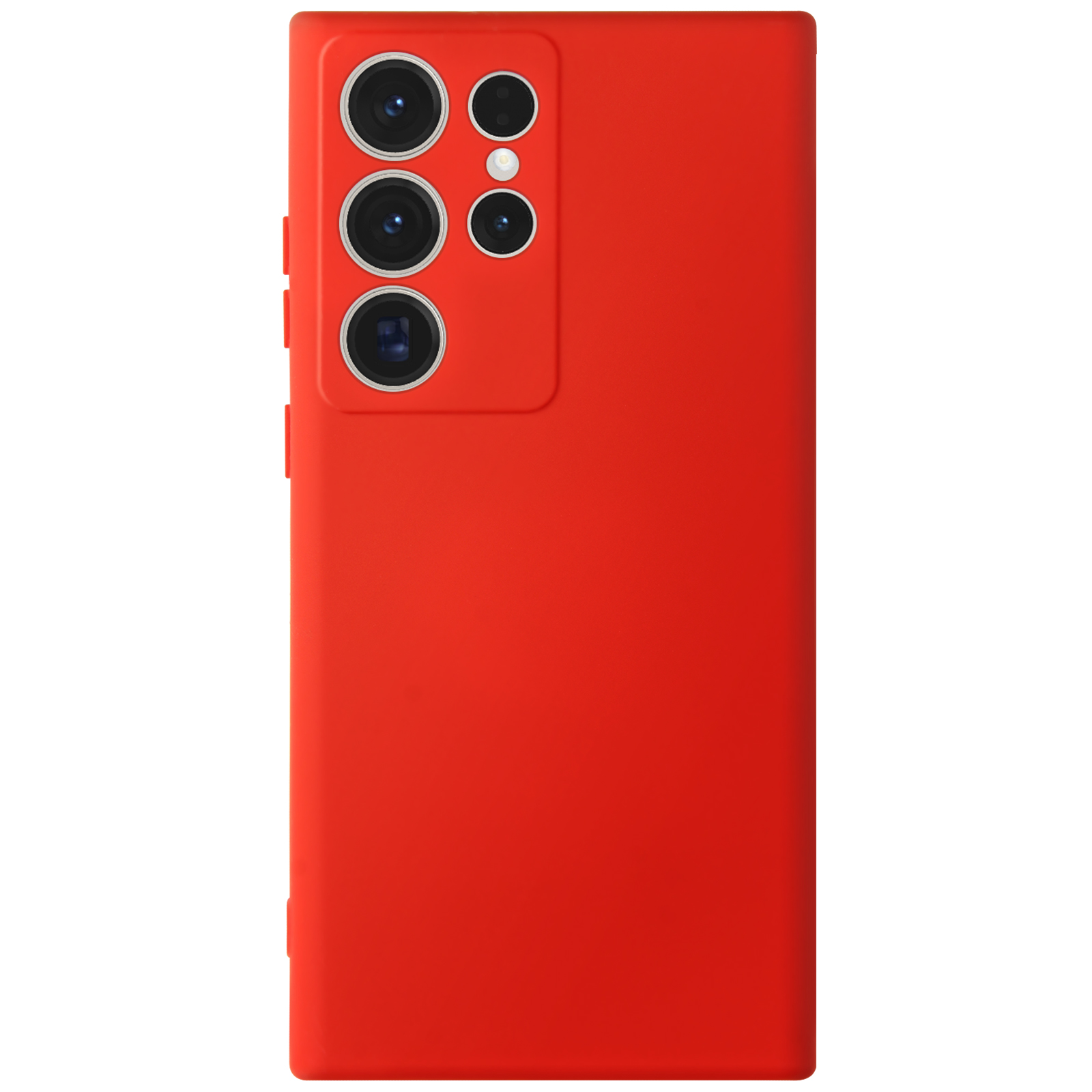 Fast Cover Silikon Handyhlle fr Samsung Galaxy S23 Ultra, Schutzhlle mit  Soft-Touch Design  Rot - German