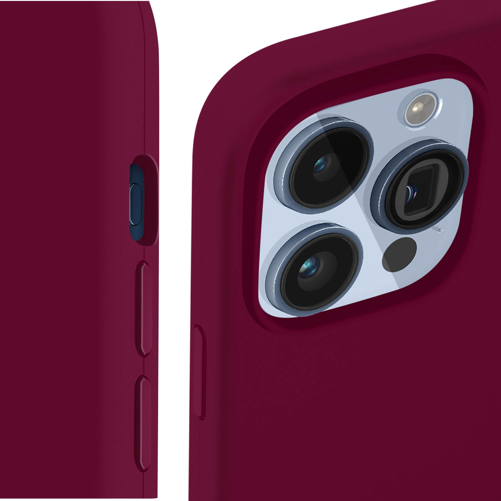EASSGU Handyhülle Für IPhone 15 Pro Max – TPU Silikon Mit Galvanisiertem Rahmen, Grün, Stoßfest
