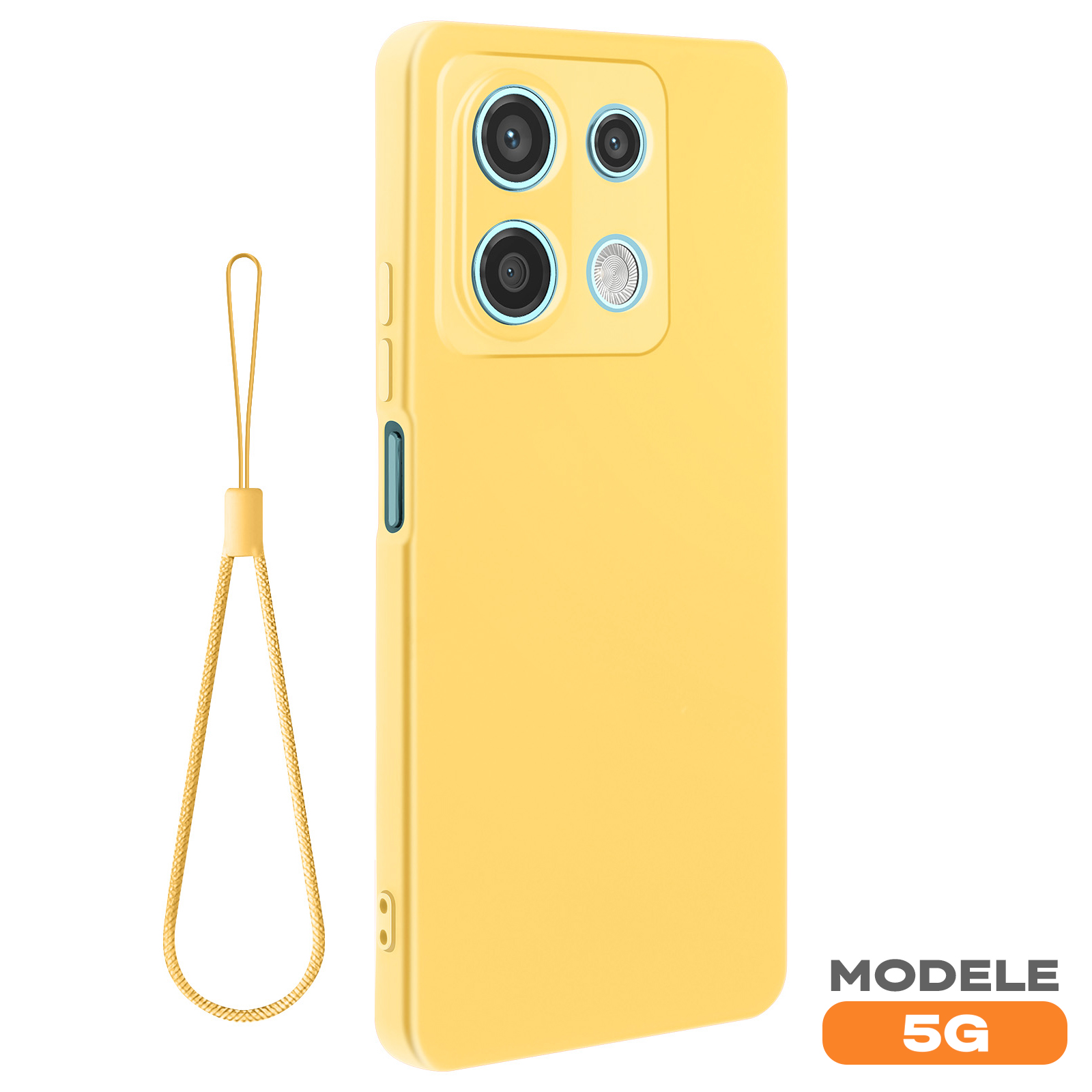 GOKEN Cover Per Xiaomi Redmi Note 13 5G - Custodia In Silicone Morbido Con Effetto Fibra Di Carbonio - Nero - 4