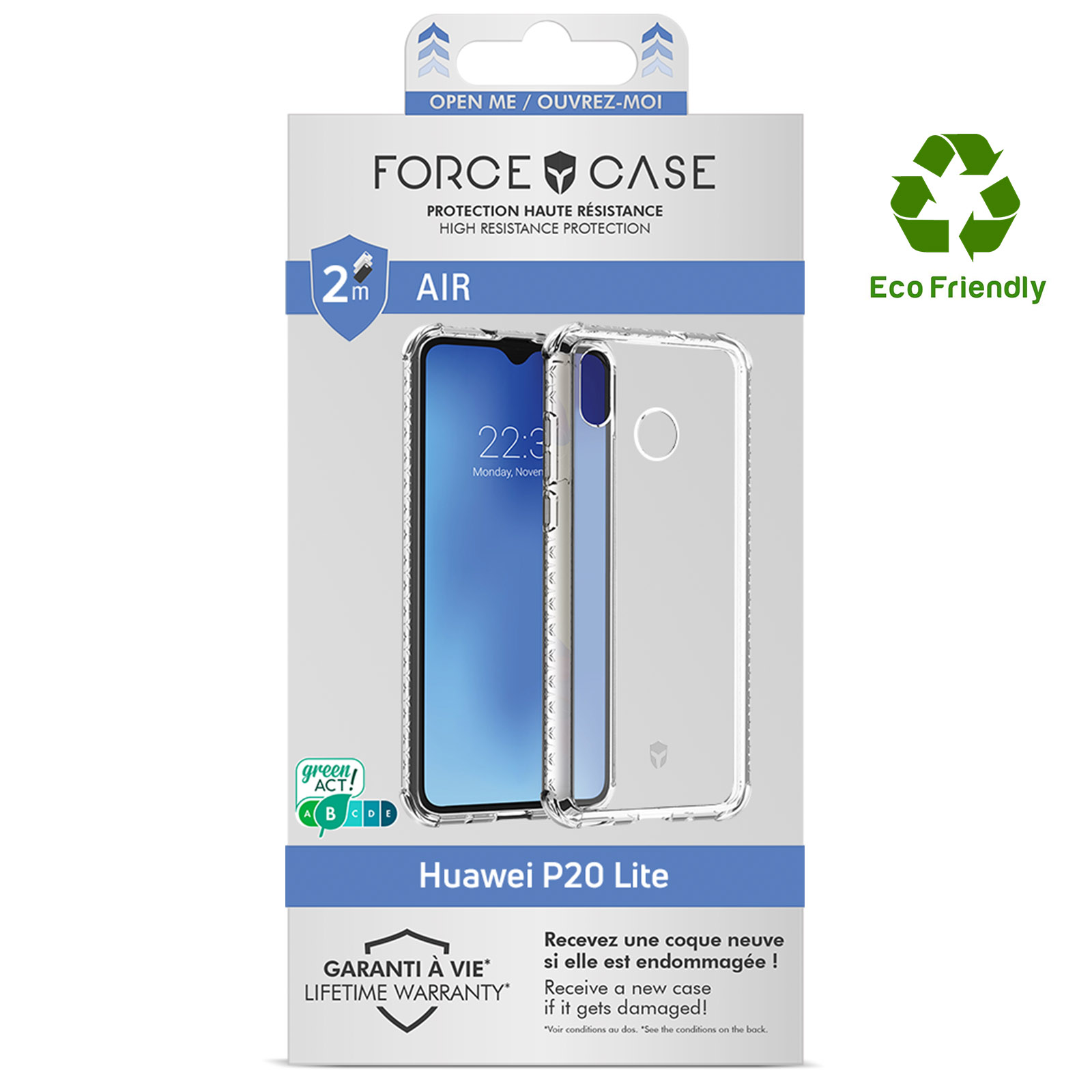 AICEK Compatible Huawei Mate 20 Lite Cover, 360°Full Body Silicone Case Molle di TPU Trasparente Sottile Custodia