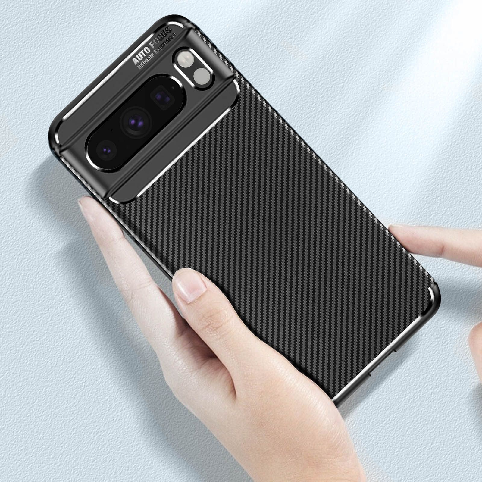 Coque Pour Google Pixel 8 Pro Avec Protection Objectif - Couleur Noire, Marque SDTEK - Neuf Sous Emballage