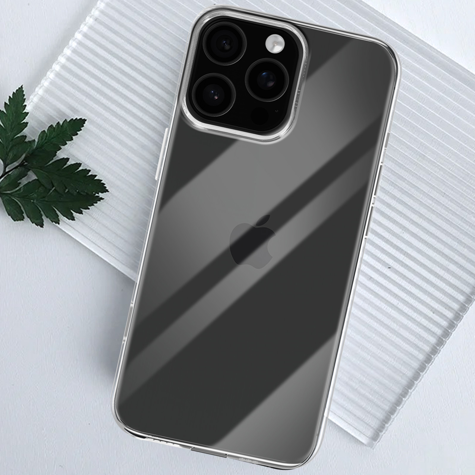 Melomon Cover Trasparente Per IPhone 16 Pro Max (6,9'') – Custodia Sottile In TPU Con Angoli Rinforzati - 3