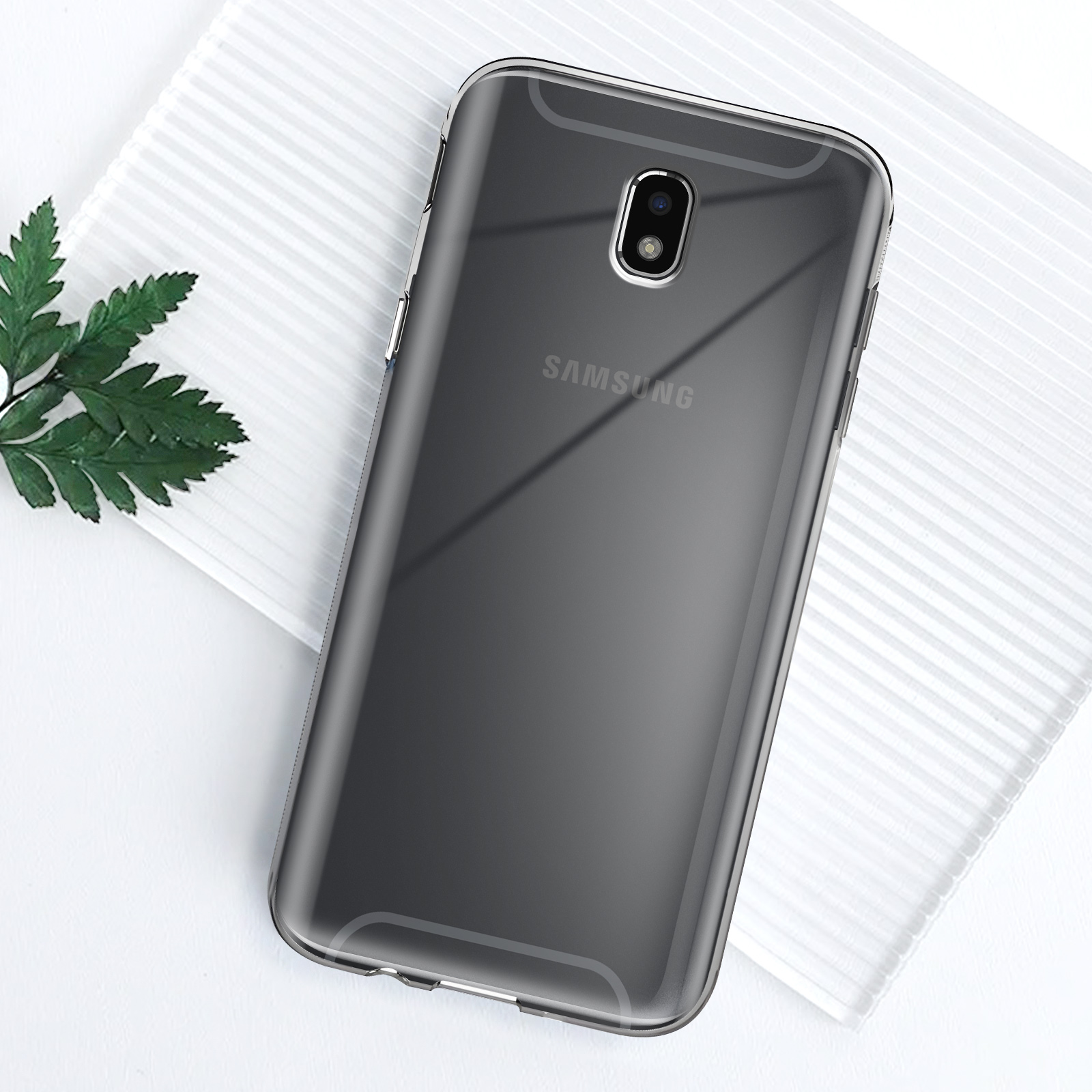 SAMSUNG EF-AJ730TB CUSTODIA per Galaxy J7 2017, Nero