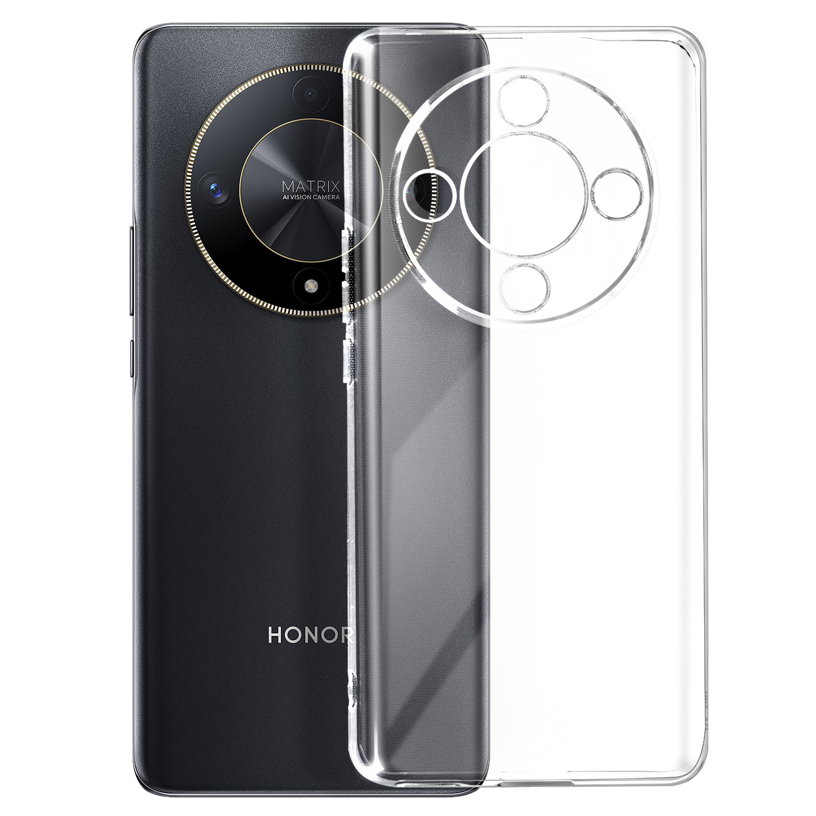 SEAHAI Cover per Honor Magic 6 PRO, Custodia Protettiva Ultra Sottile ed Elegante in Silicone TPU Flessibile, Glitter Placcatura Phnom Penh Design Cover Antiurto Case, Verde