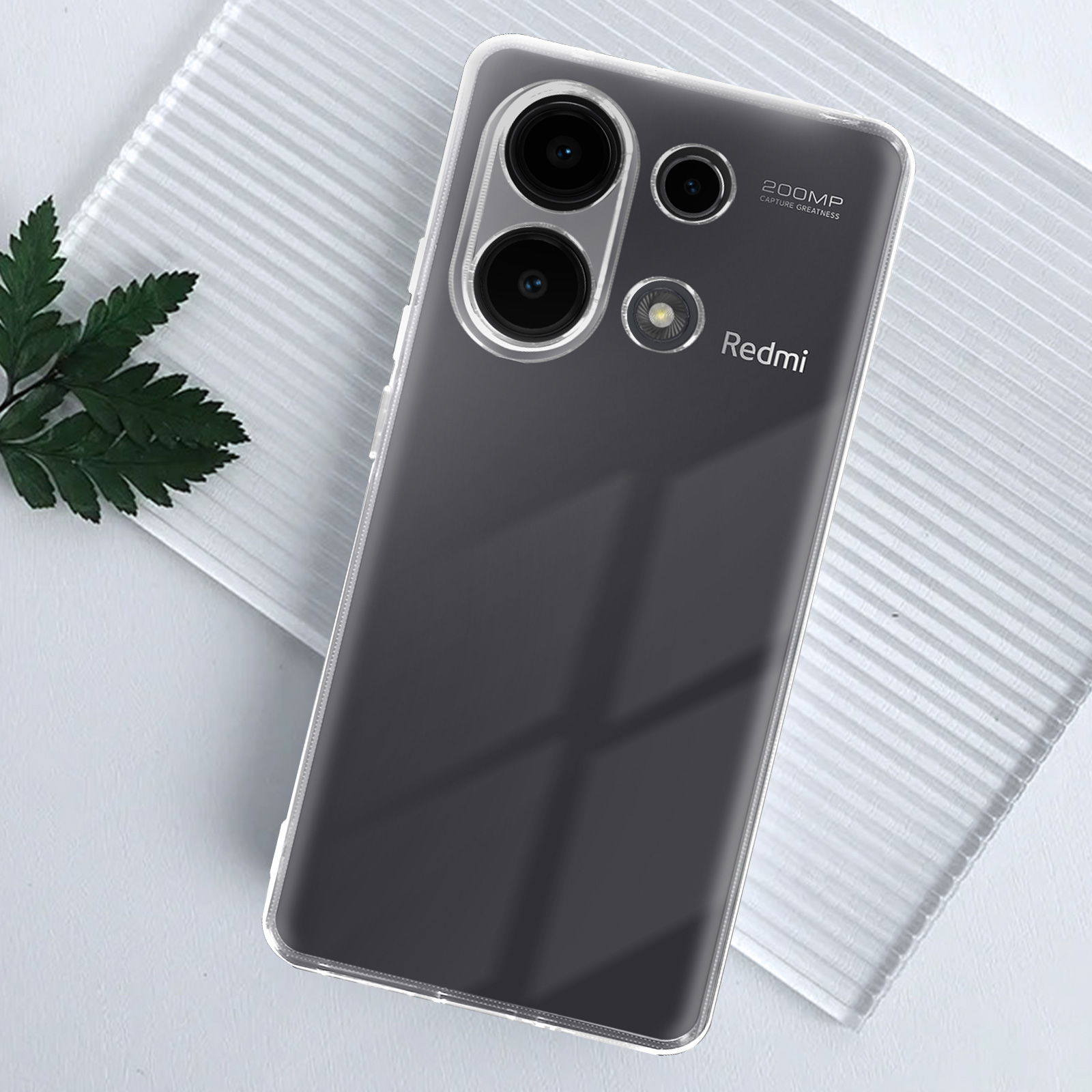 Cover trasparente per Xiaomi Redmi Note 13 Pro 4G silicone flessibile - Italiano