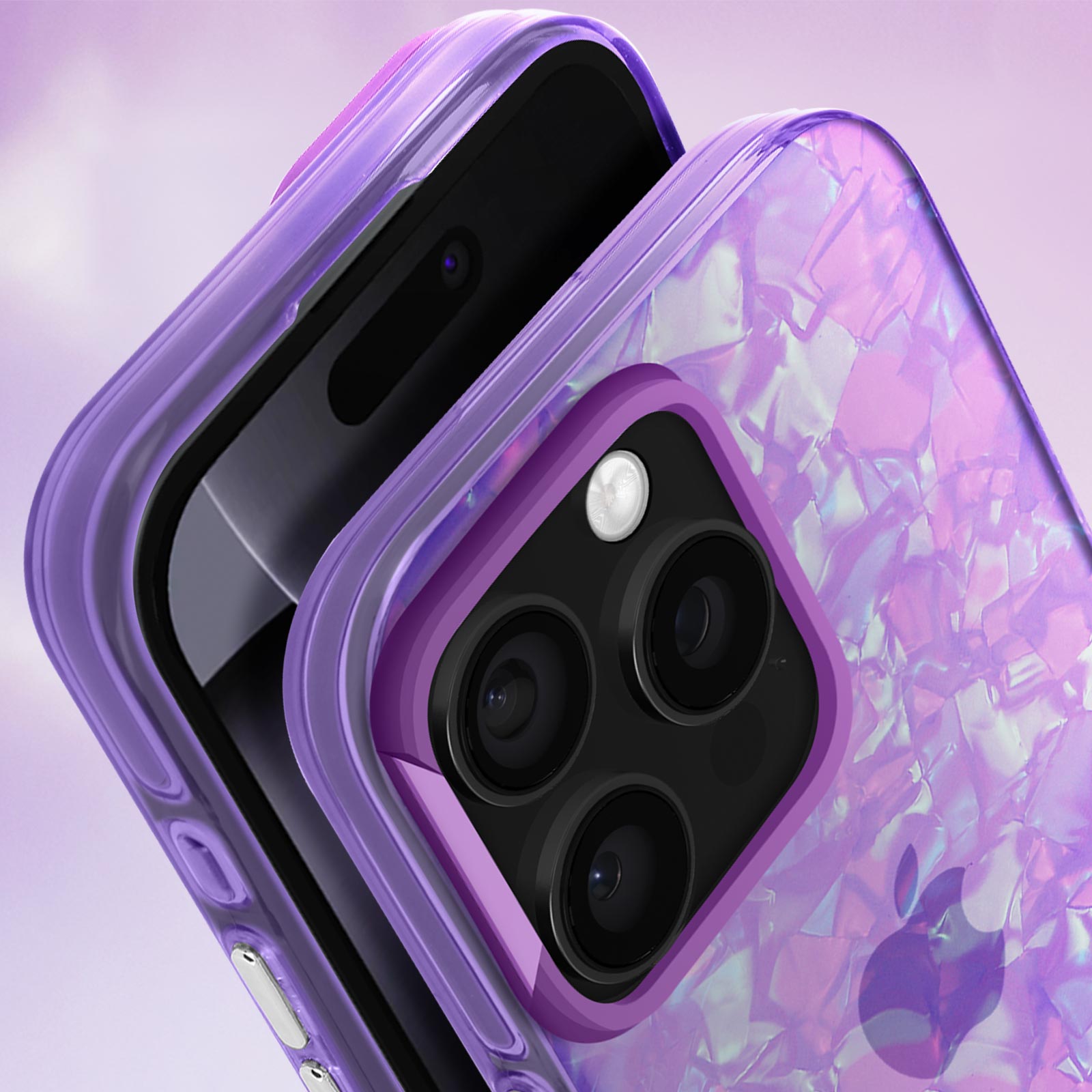 Custodia OtterBox Defender Series XT Per IPhone 16 Pro Max | Trasparente Con Disegno Colorado Wildflowers Viola, Protezione Militare, MagSafe