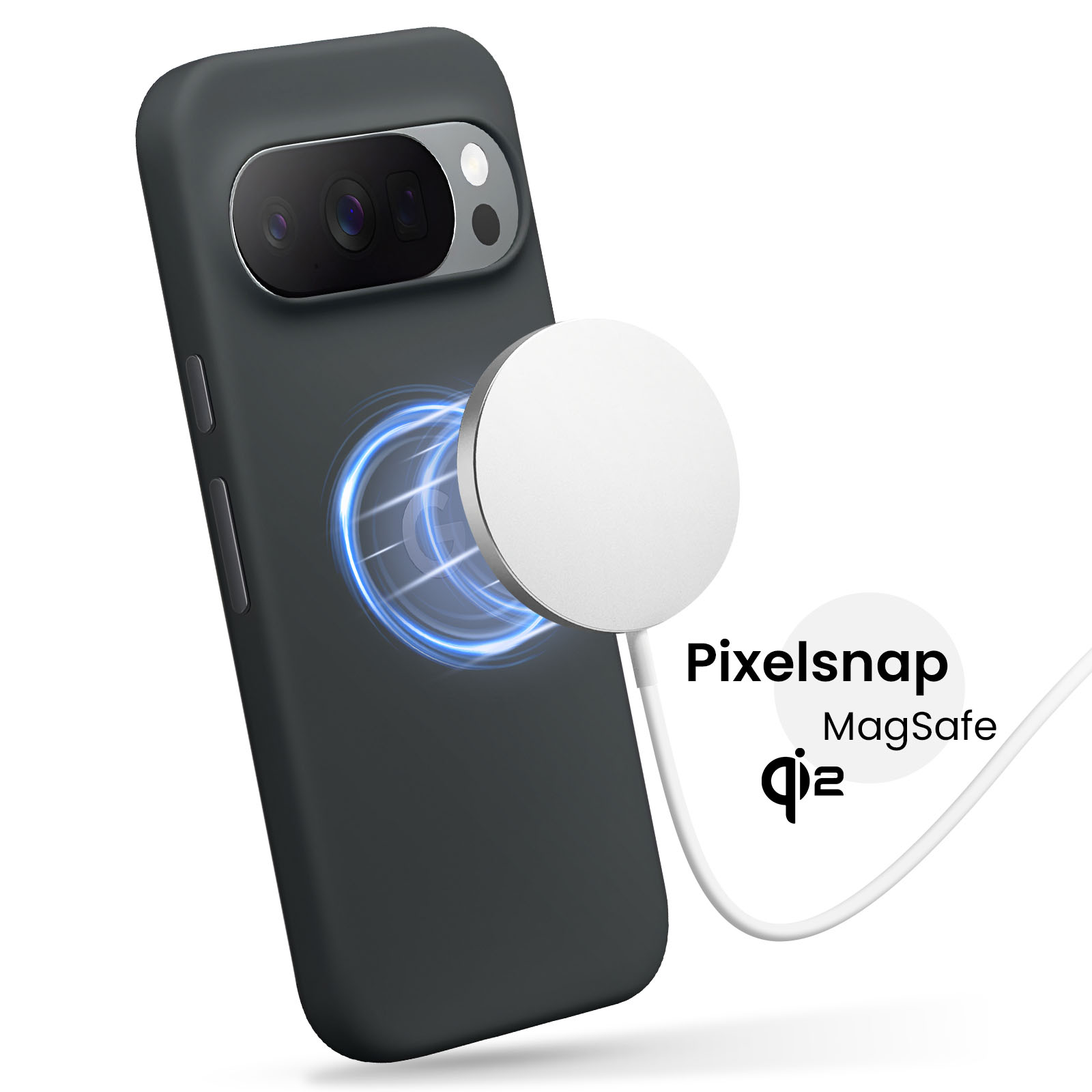 Custodia Con Cordino Per Google Pixel 10A – Cover In Silicone Antishock Con Porta Carte E Tracolla Regolabile, Nero