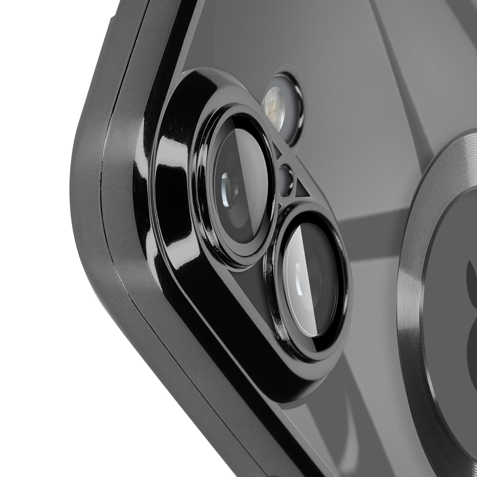 QLTYPRI Custodia Per IPhone 15, Trasparente Con Bordo Ondulato, Design